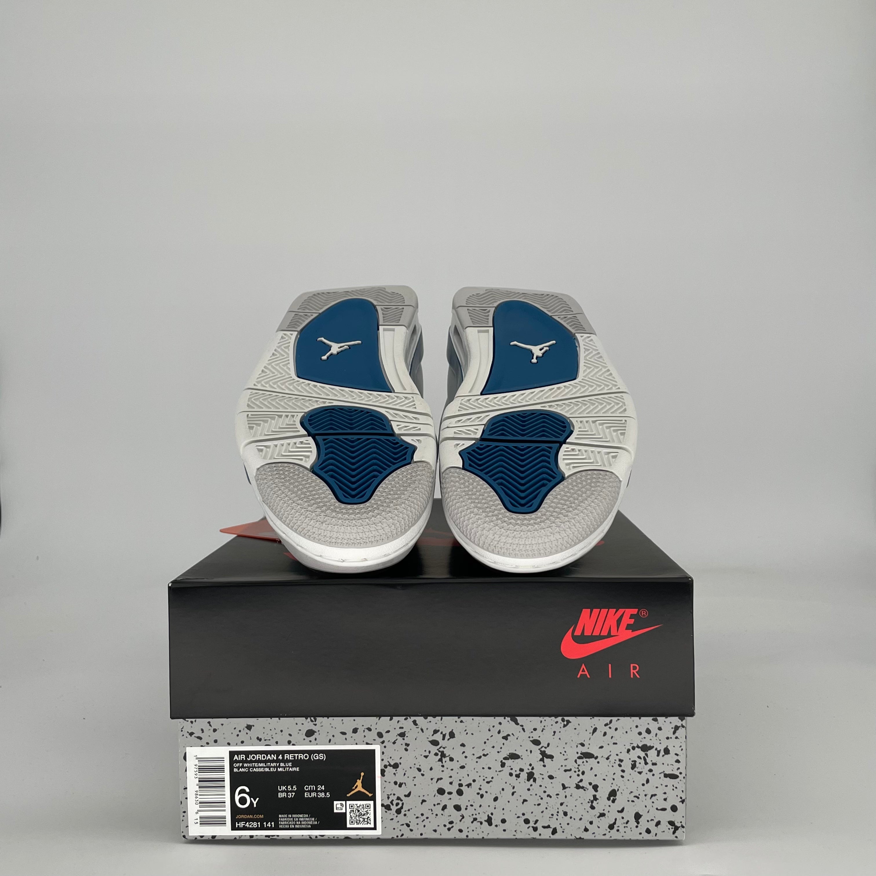 AIR JORDAN 4 MILITARY BLUE HF4281-141 SIZE 6/7.5W