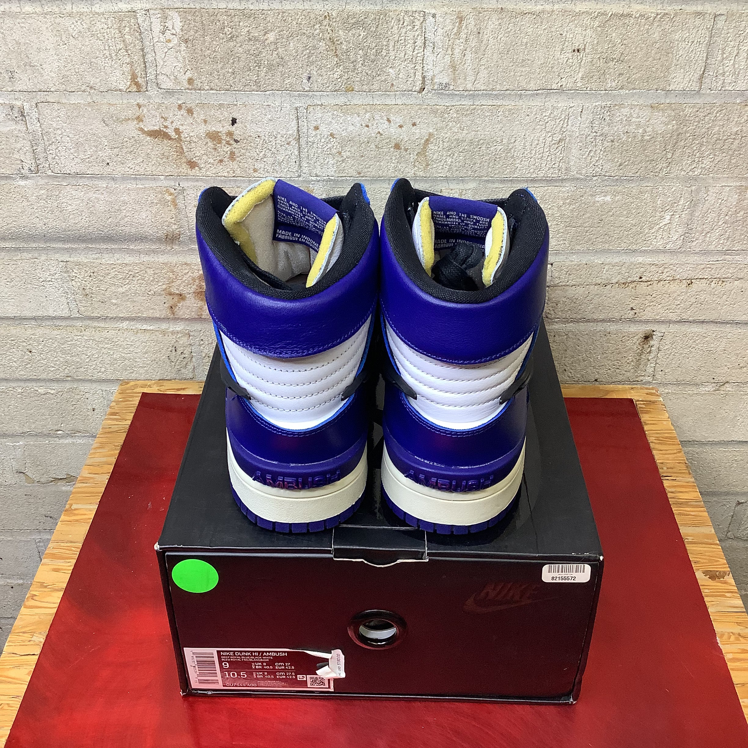 NIKE DUNK HIGH AMBUSH DEEP ROYAL CU7544-400 SIZE 9/10.5W