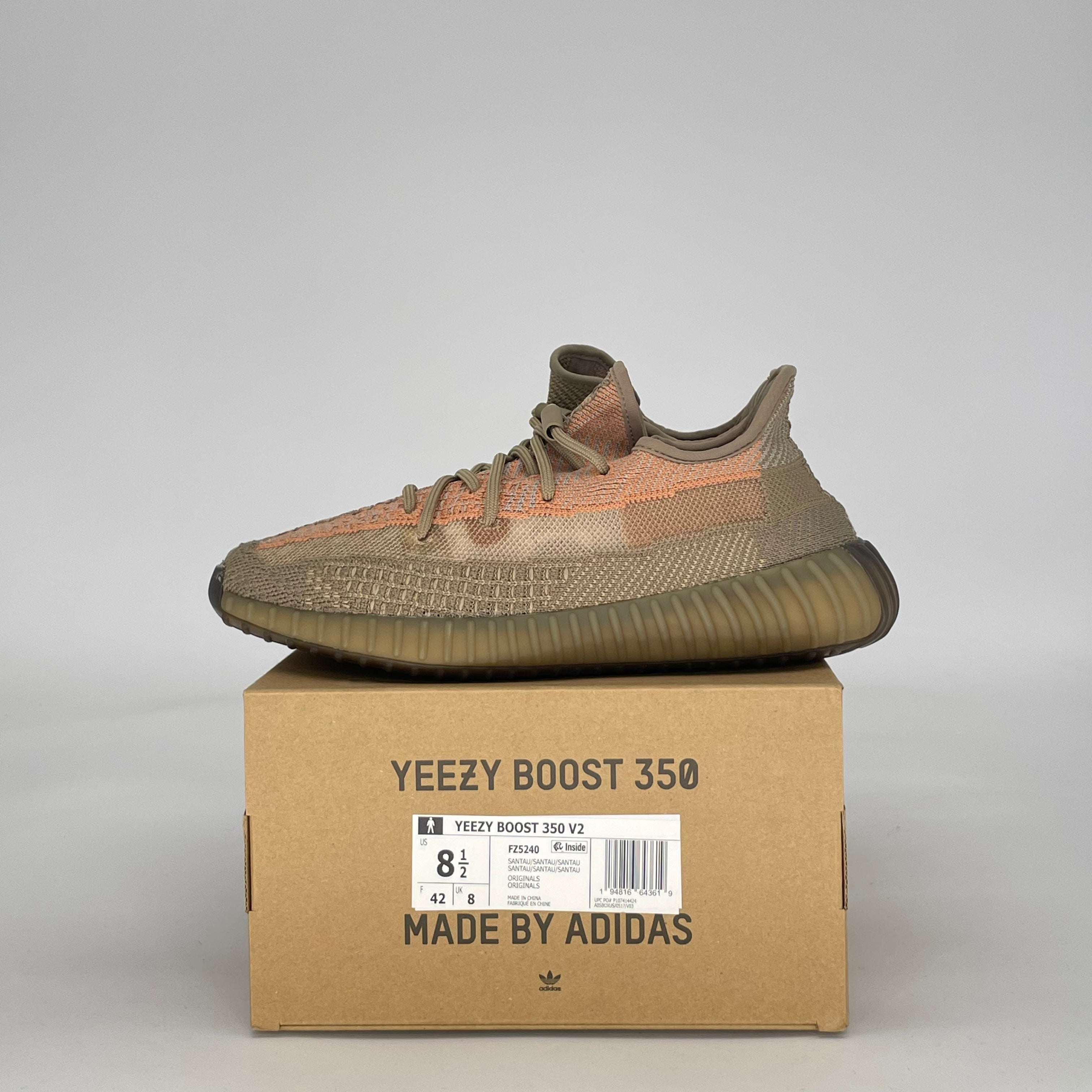 ADIDAS YEEZY BOOST 350 V2 SAND TAUPE FZ5240 SIZE8.5/10W
