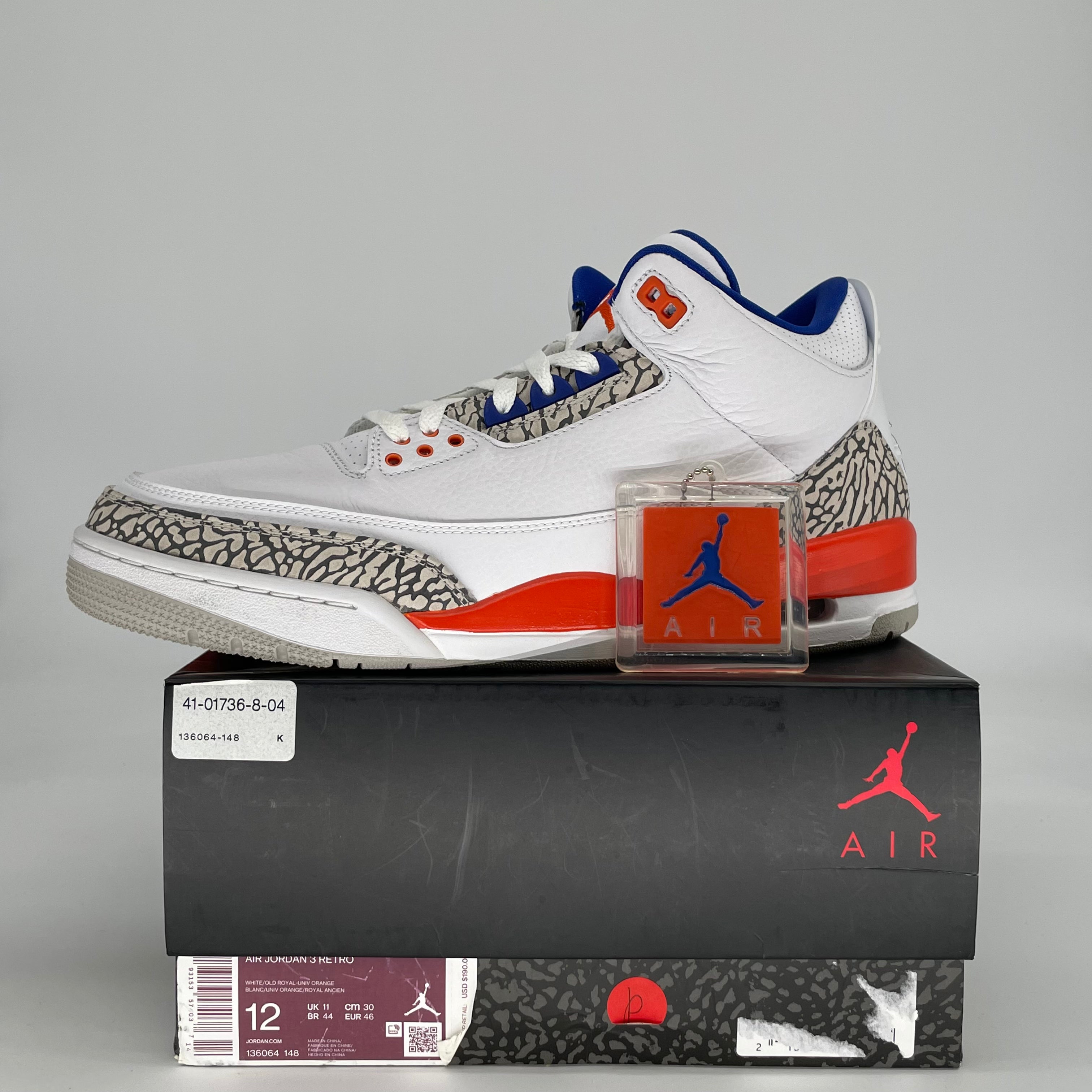 AIR JORDAN 3 KNICKS 136064-148 SIZE 12/13.5W