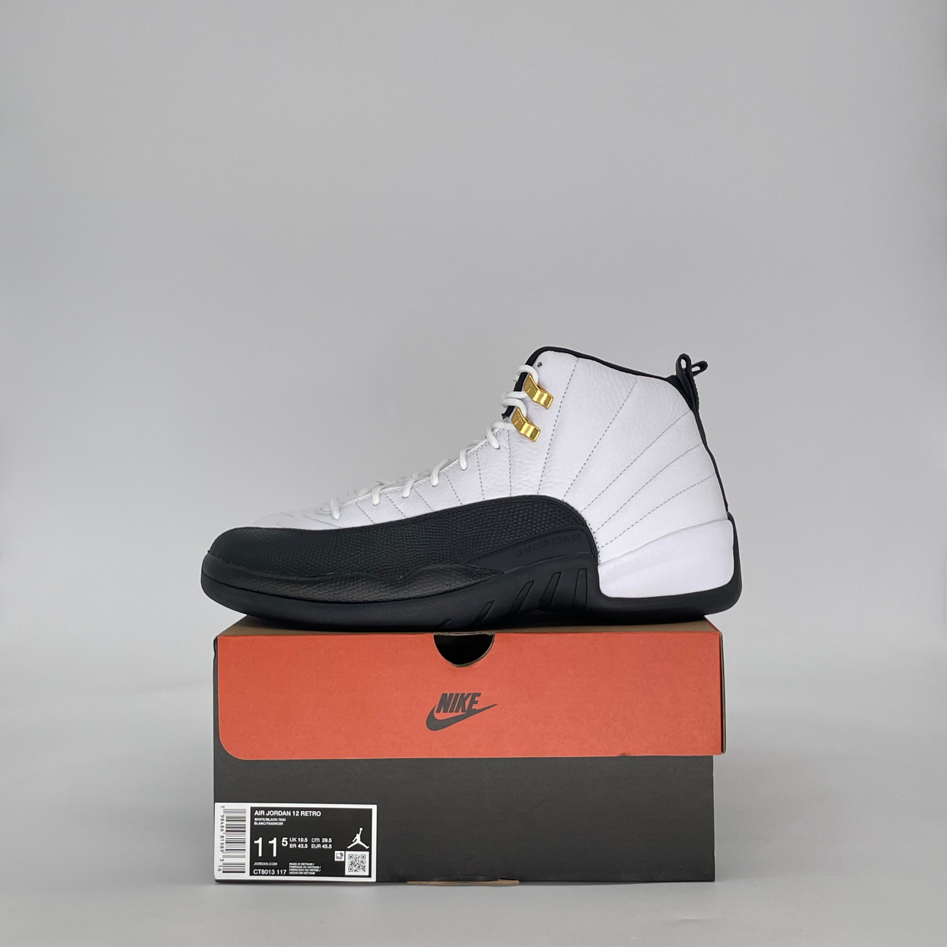 AIR JORDAN 12 TAXI CT8013-117 SIZE 11.5/13W