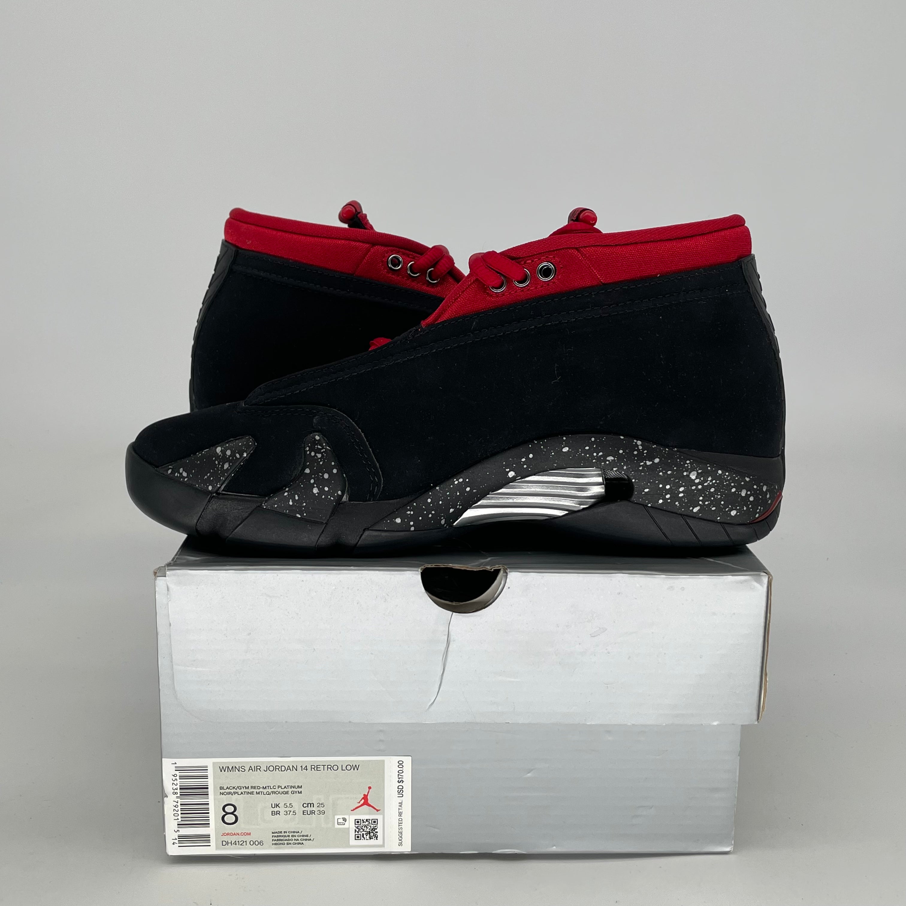 AIR JORDAN 14 RED LIPSTICK W DH4121-006 SIZE 6.5/8W
