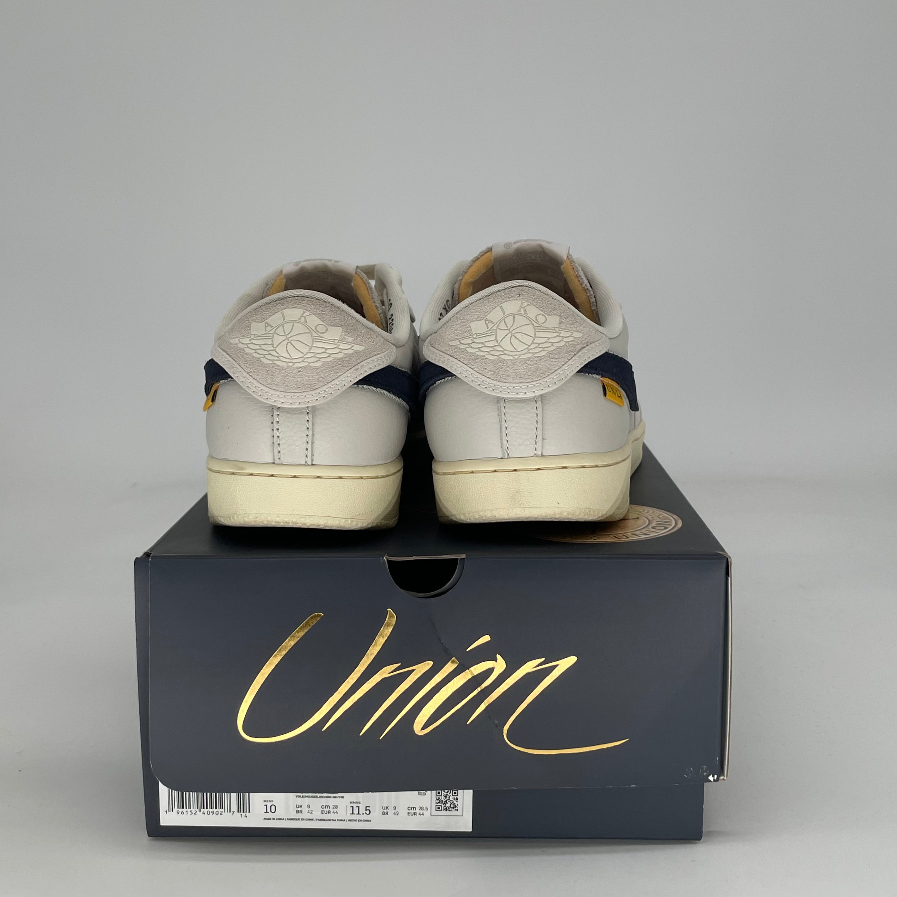 AIR JORDAN 1 LOW UNION AJKO SAIL LEATHER DZ4864-100 SIZE 10/11.5W