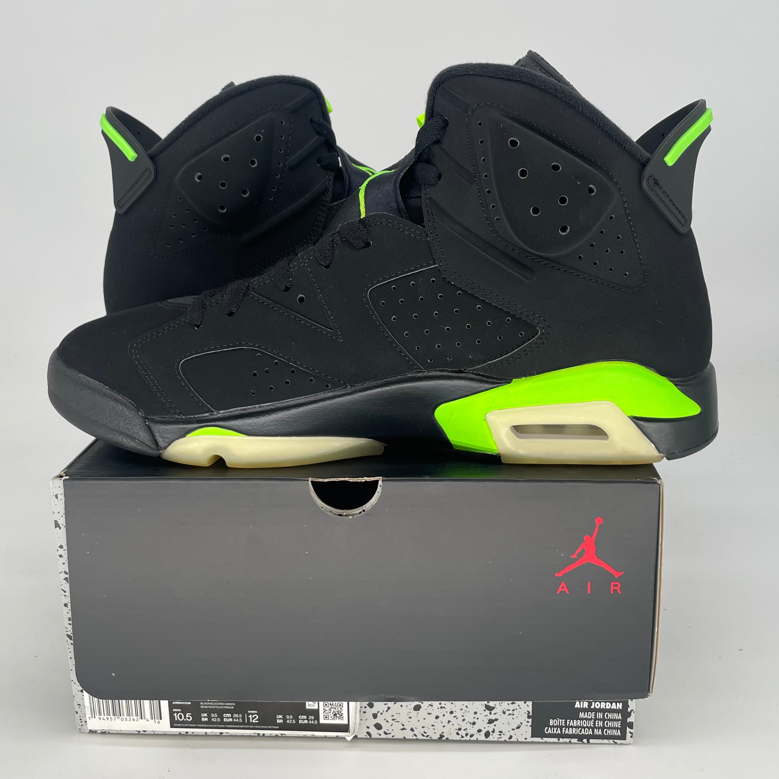 AIR JORDAN 6 ELECTRIC GREEN CT8529-003 SIZE 10.5/12W