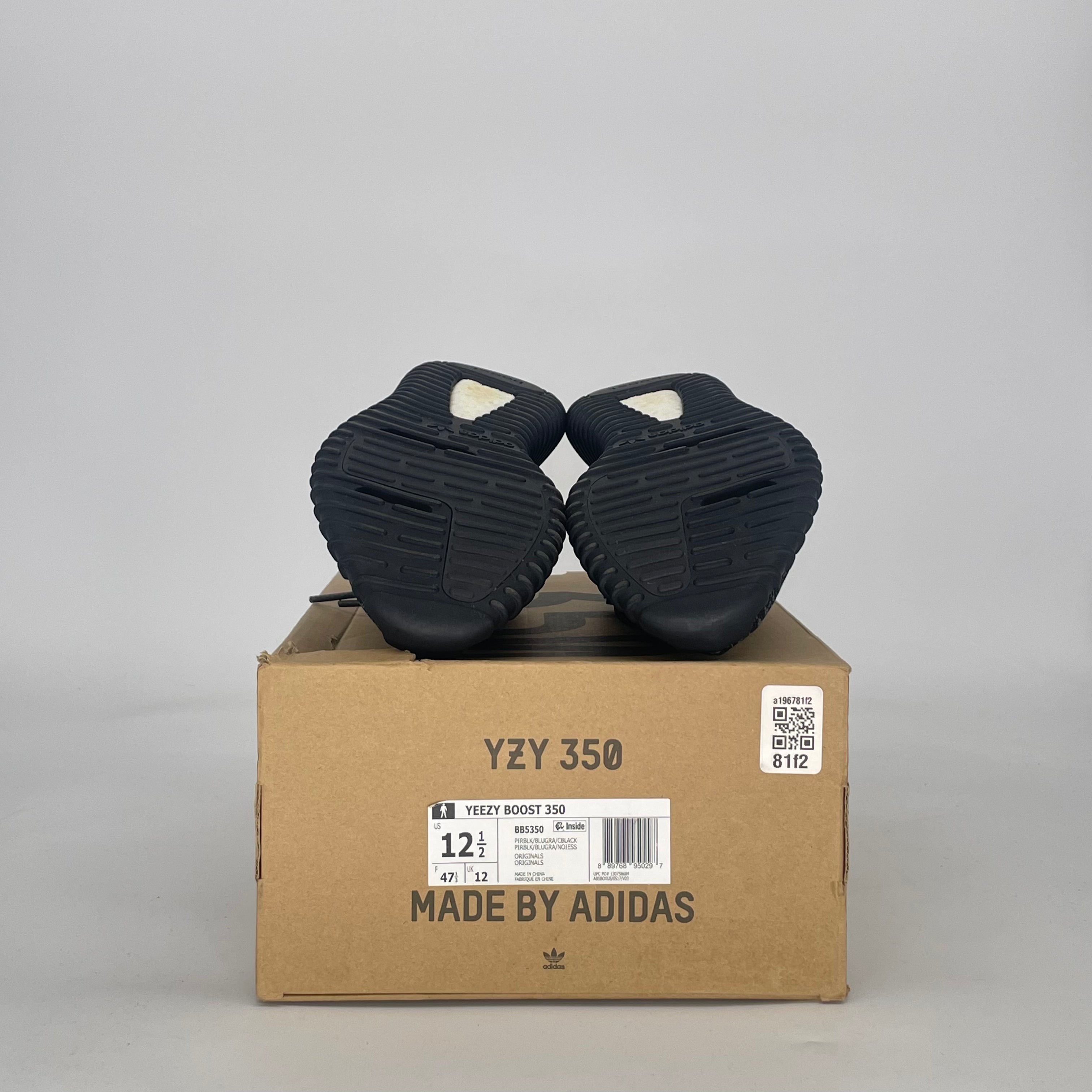 ADIDAS YEEZY BOOST 350 PIRATE BLACK BB5350 SIZE 12.5/14W