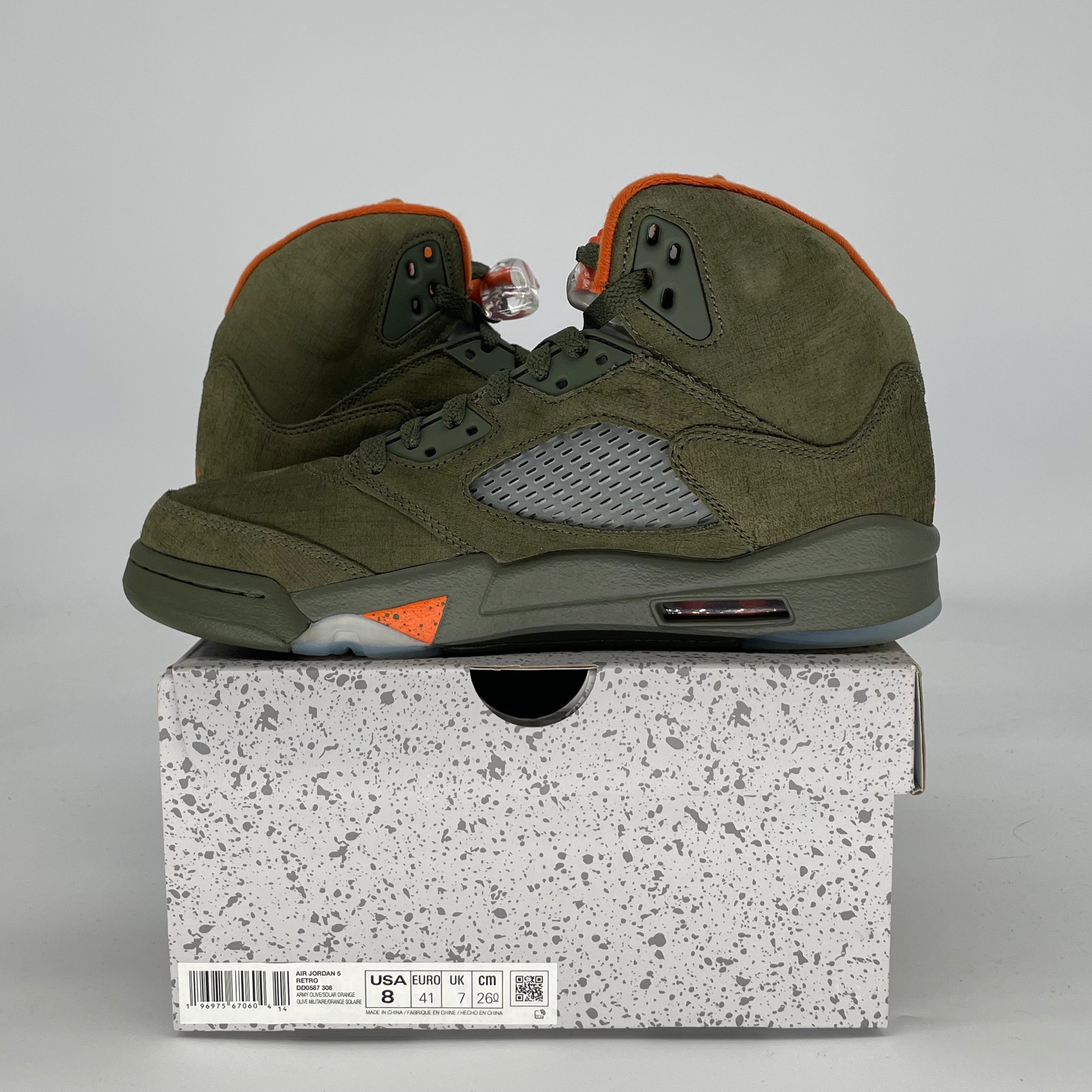 AIR JORDAN 5 OLIVE DD0587-308 SIZE 8/9.5W