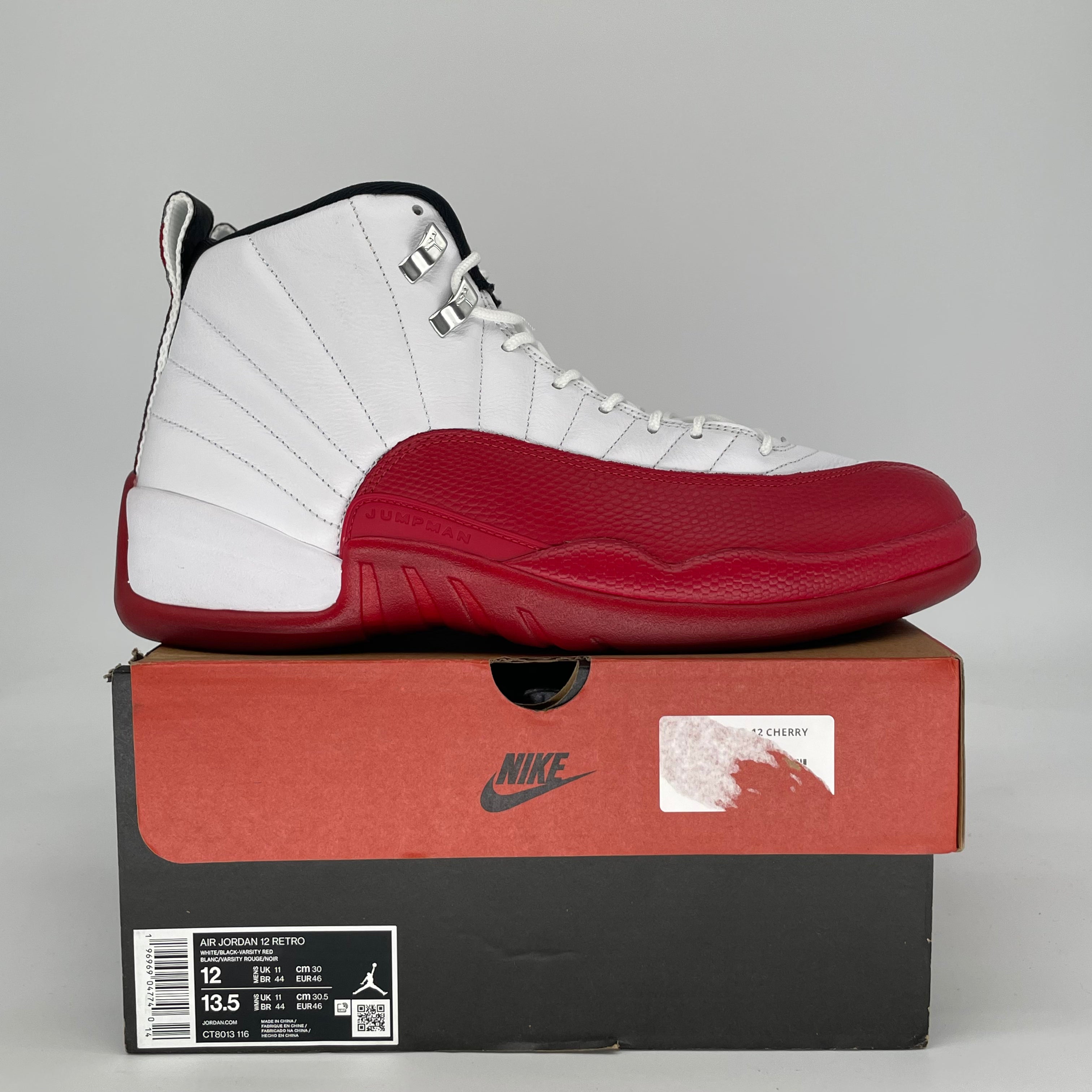 AIR JORDAN 12 CHERRY CT8013-116 SIZE 12/13.5W