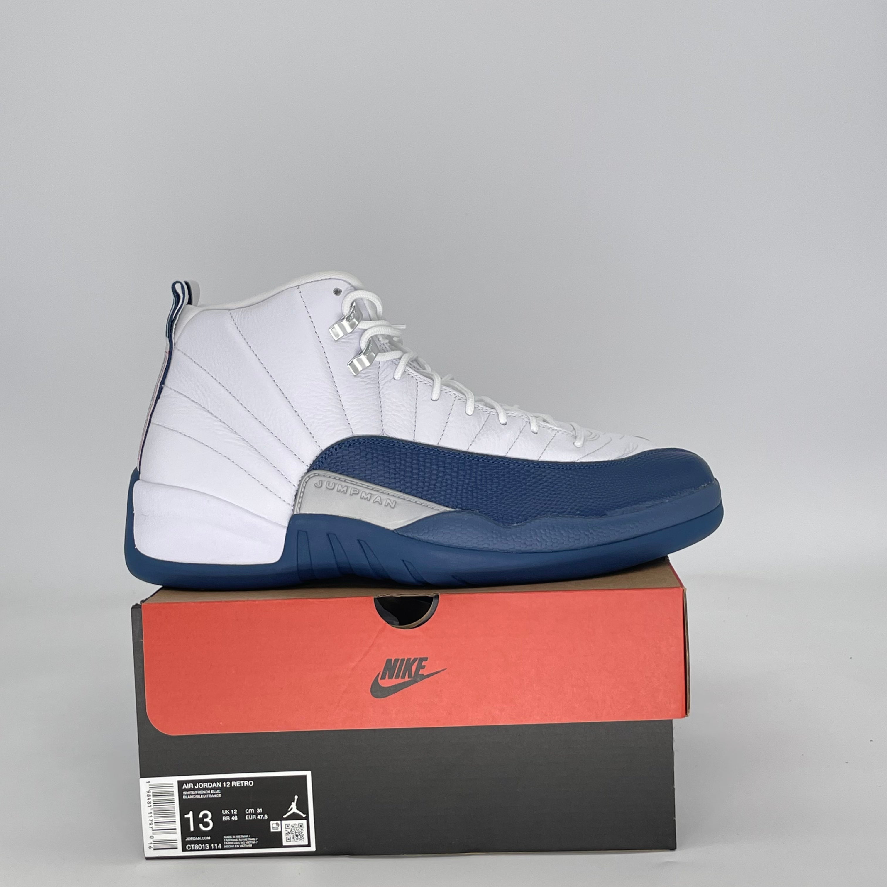AIR JORDAN 12 FRENCH BLUE (2025) CT8013-114 SIZE 13/14.5W