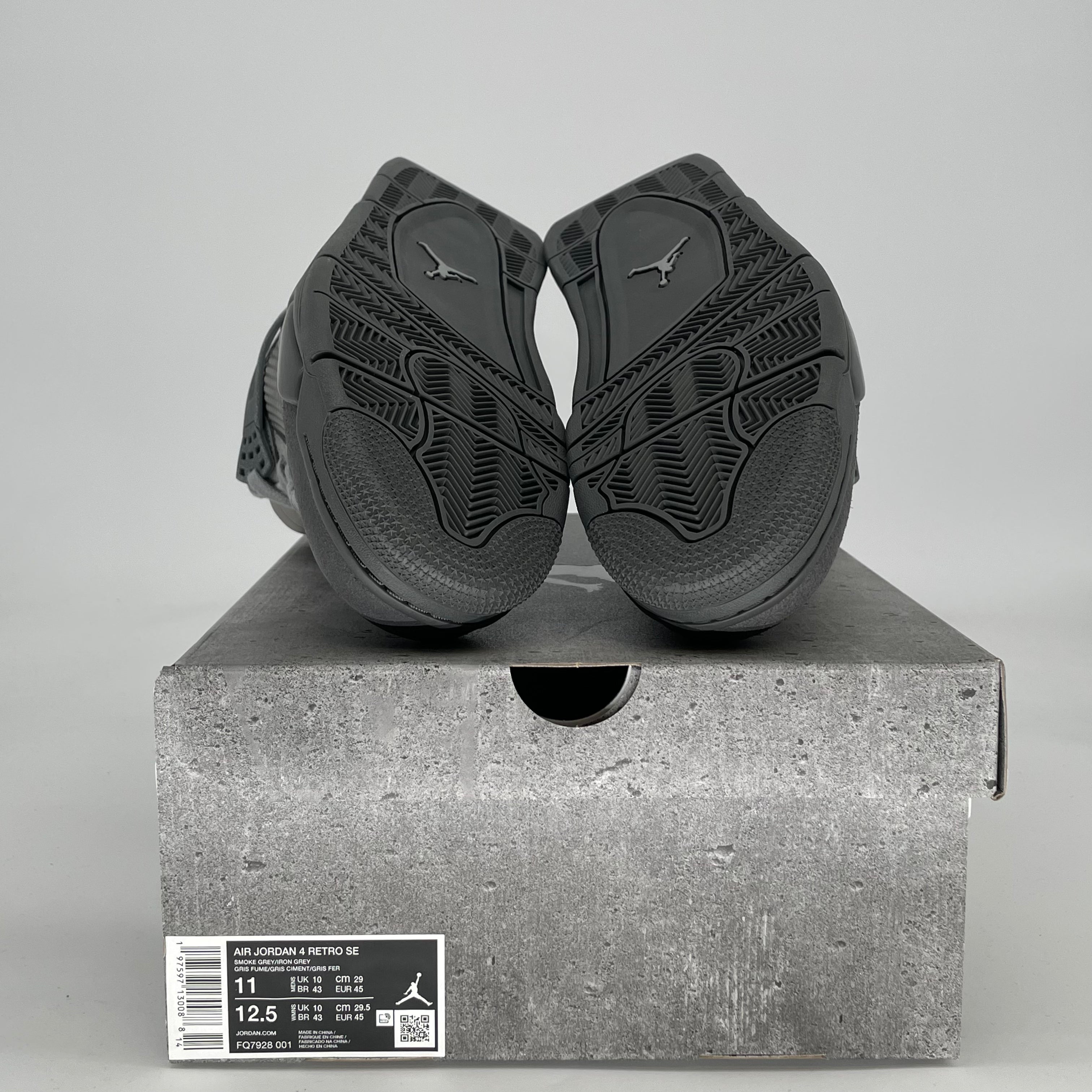 AIR JORDAN 4 WET CEMENT FQ7928-001 SIZE 11/12.5W