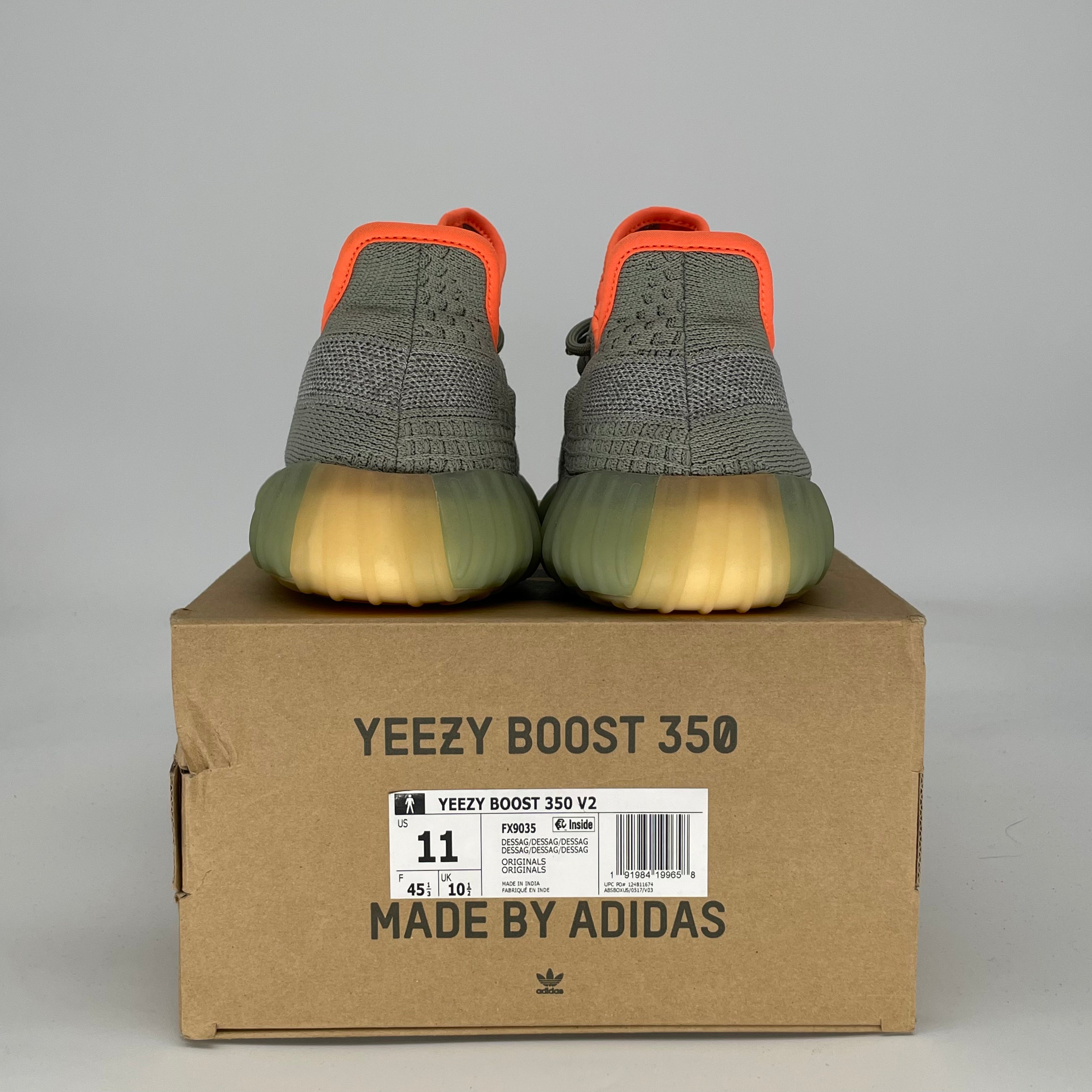 ADIDAS YEEZY 350 V2 DESERT SAGE FX9035 SIZE 11/12.5W