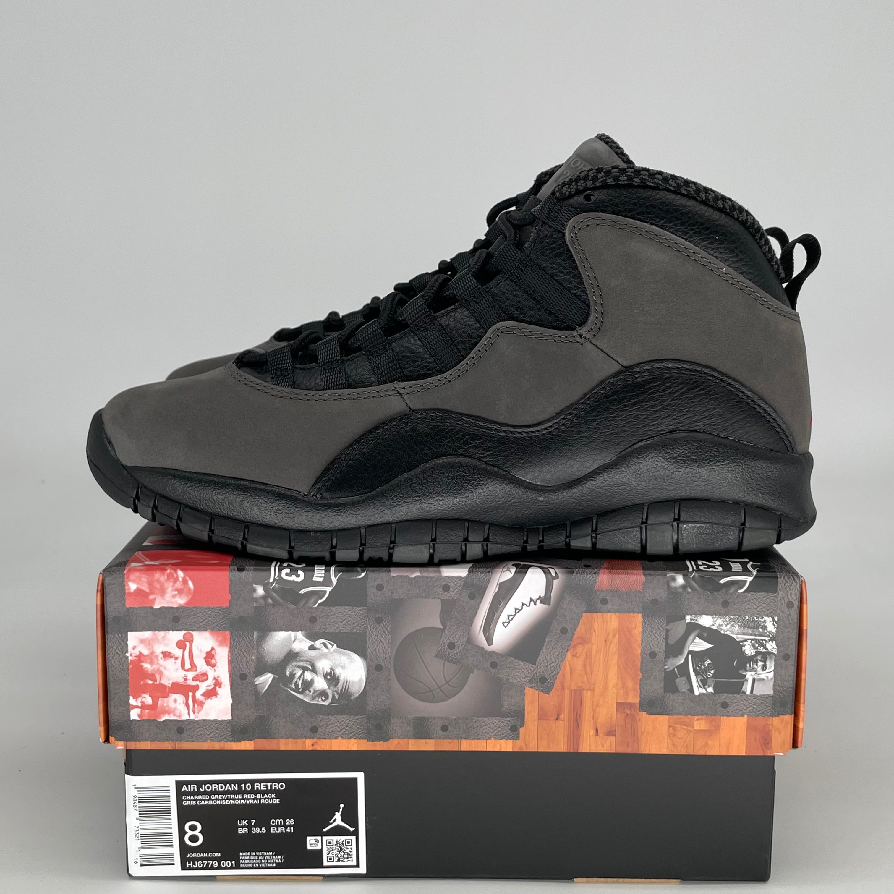 AIR JORDAN 10 SHADOW HJ6779-001 SIZE 8/9.5W