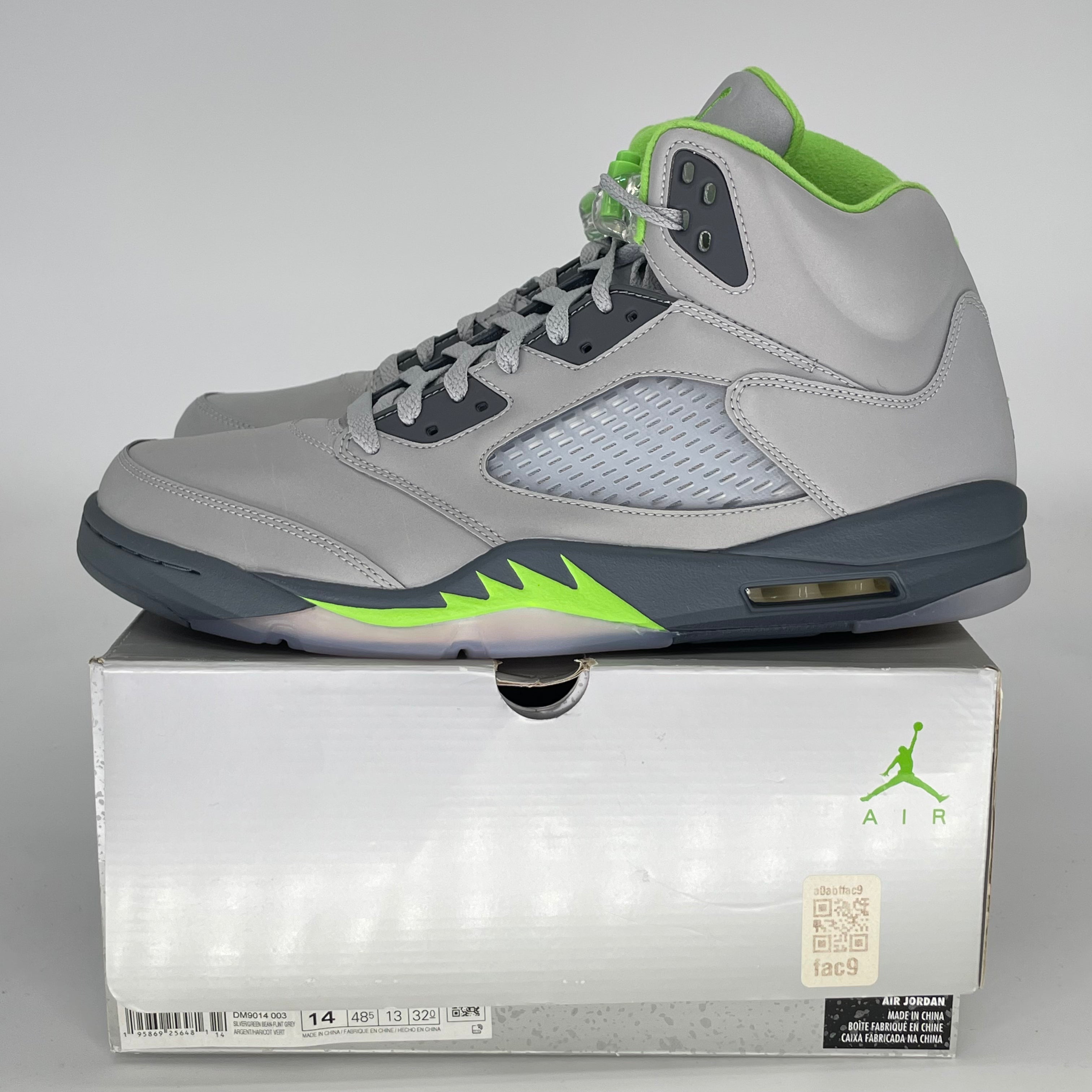 AIR JORDAN 5 GREEN BEAN DM9014-003 SIZE 14/15.5W