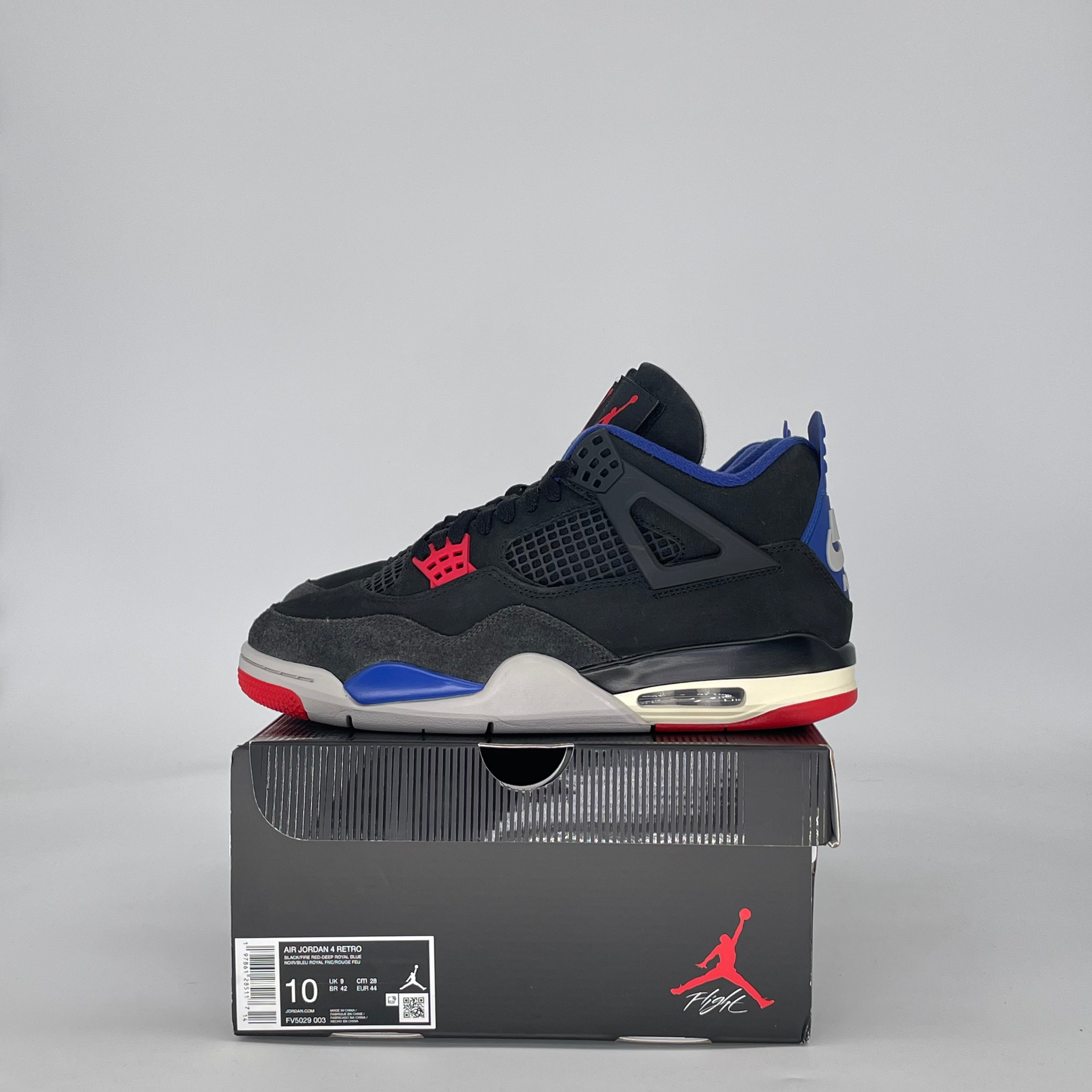 AIR JORDAN 4 RARE AIR (WHITE LETTERING) FV5029-003 SIZE 10/11.5W