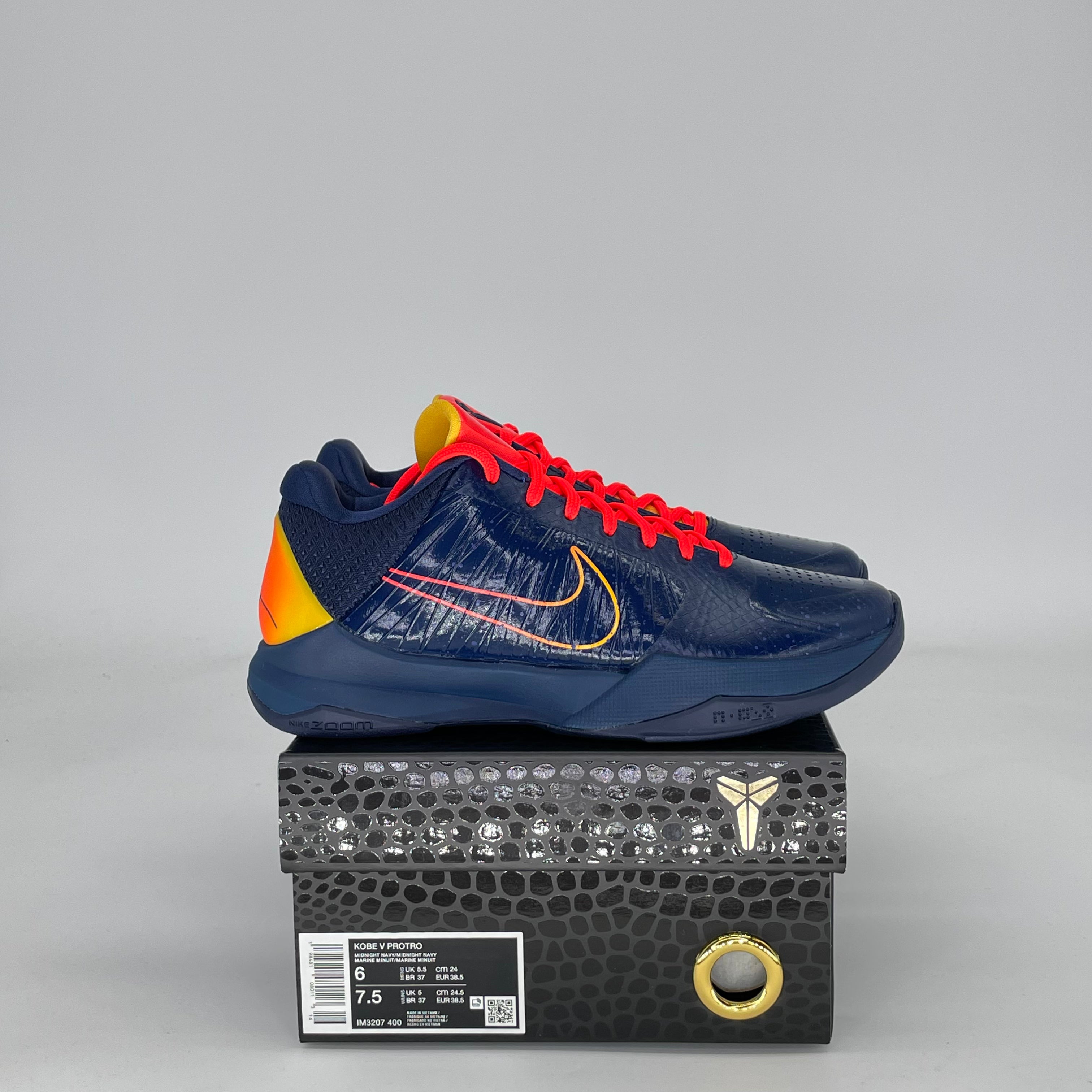 NIKE KOBE 5 PROTRO CAITLIN CLARK INDIANA FEVER IM3207-400 SIZE 6/7.5W