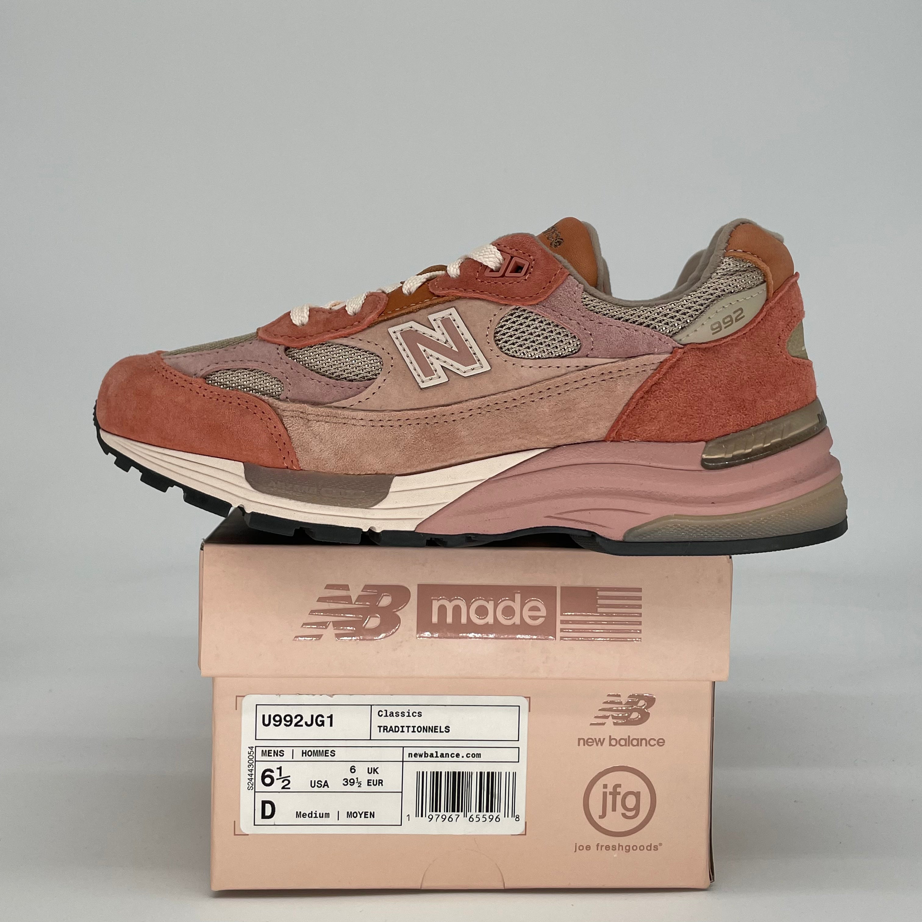 JOE FRESHGOODS X NEW BALANCE 992 MIUSA AGED WELL U992JG1 SIZE 6.5/8W