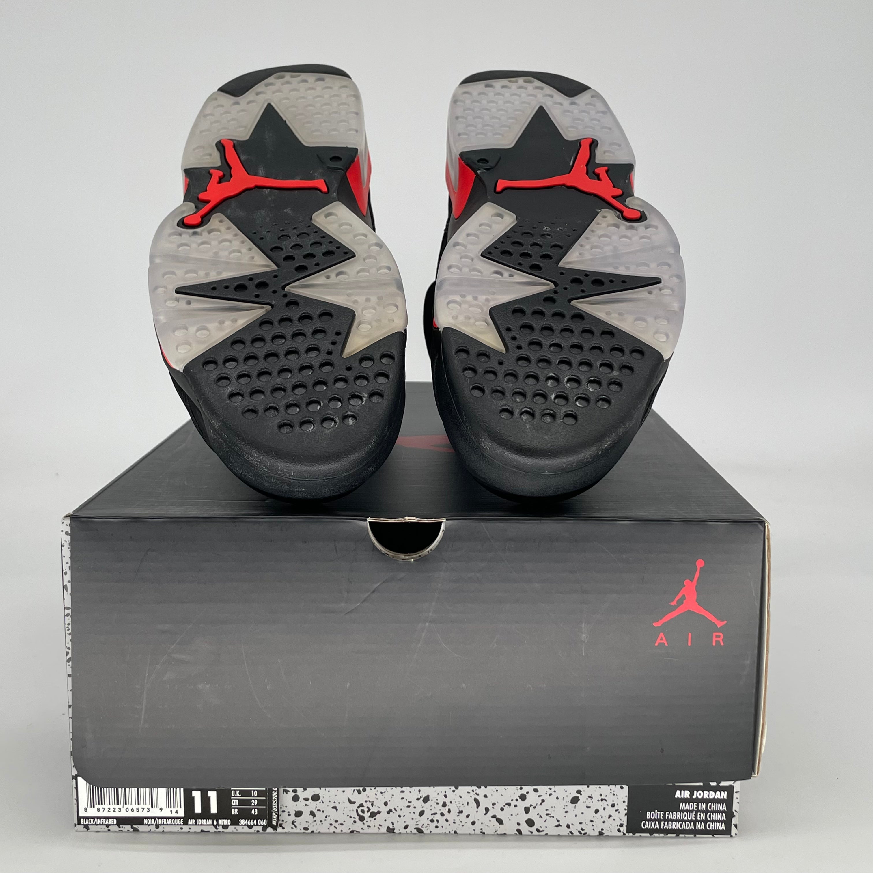 AIR JORDAN 6 BLACK INFRARED 384664-060 SIZE 11/12.5W