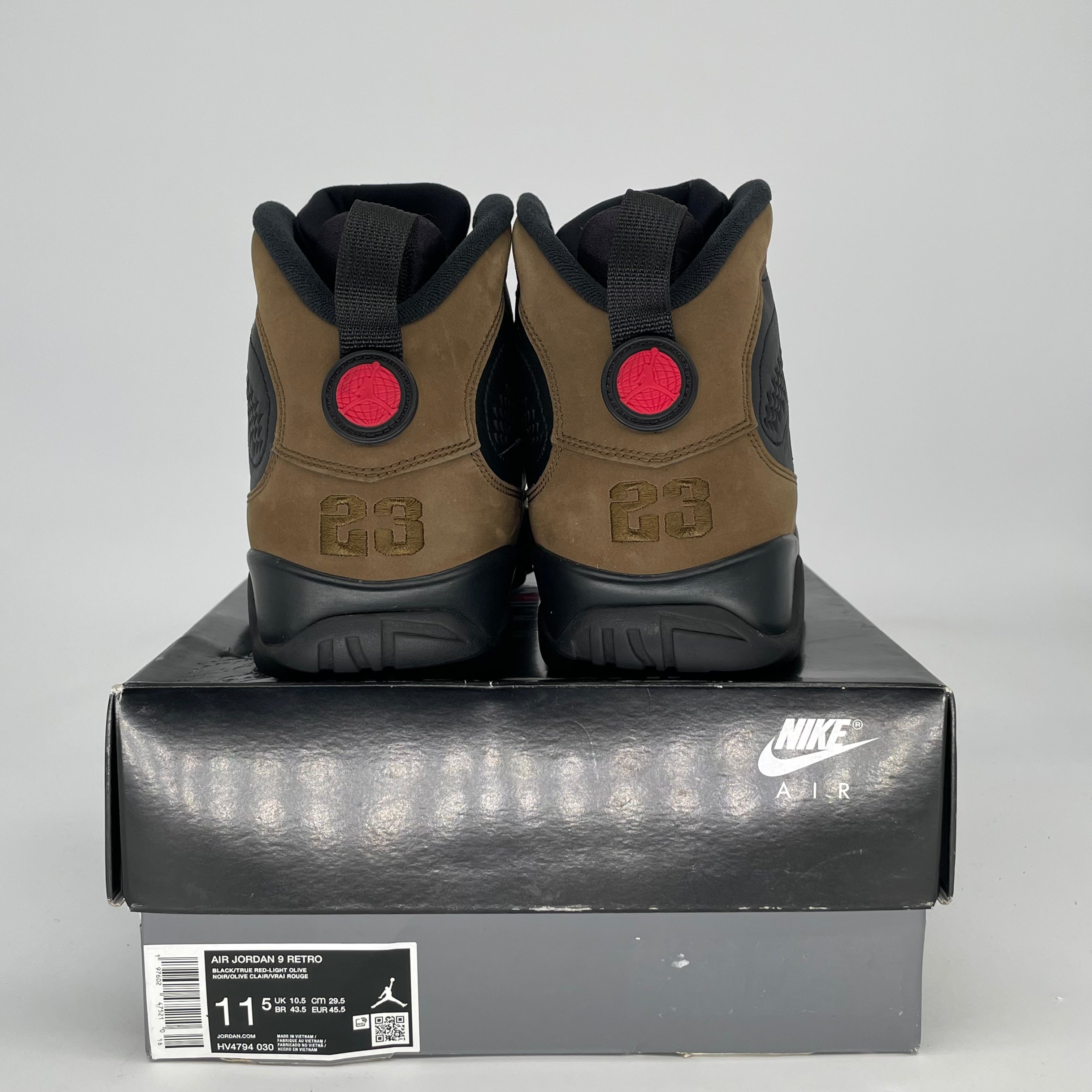 AIR JORDAN 9 OLIVE HV4794-030 SIZE 11.5/13W