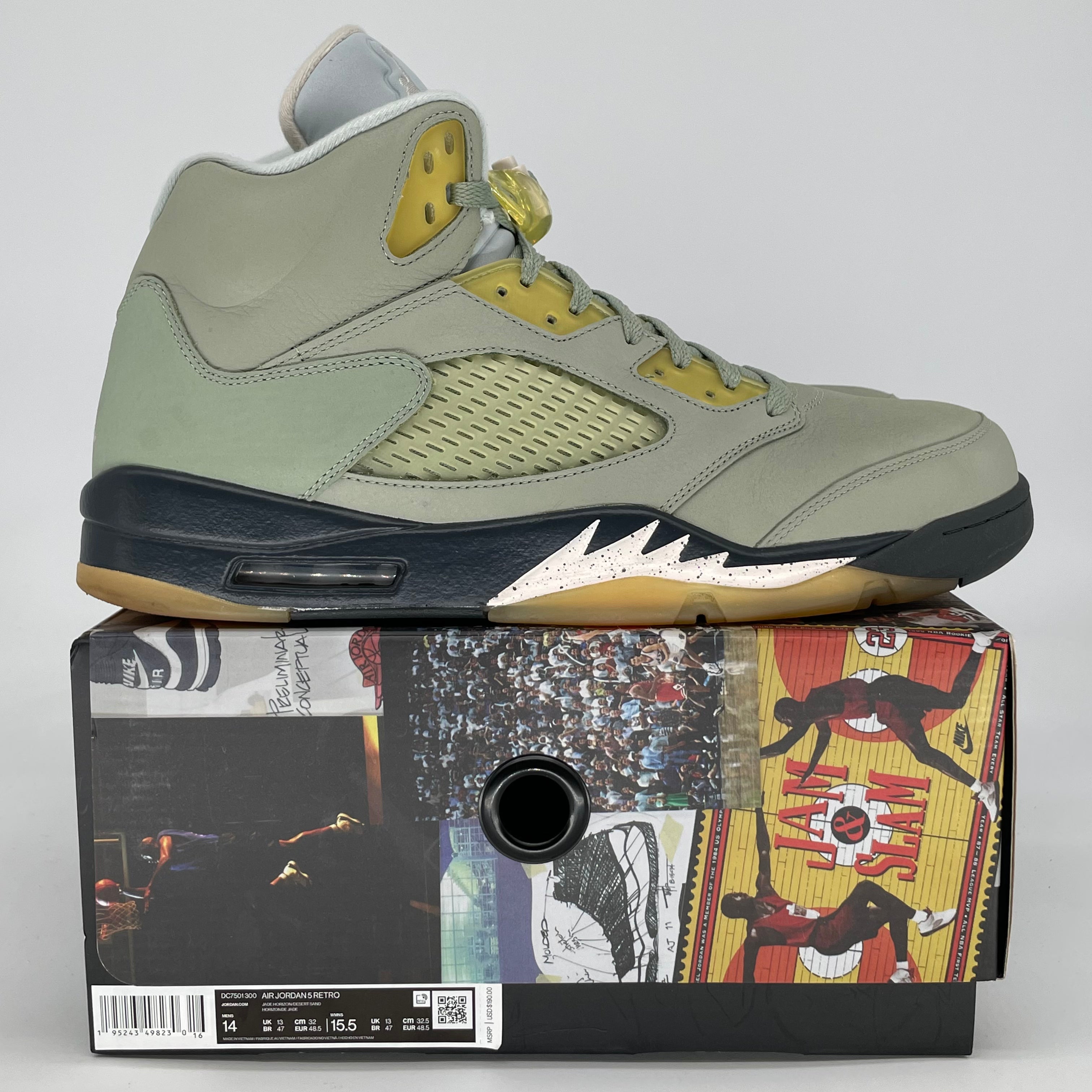AIR JORDAN 5 JADE HORIZON DC7501-300 SIZE 14/15.5W