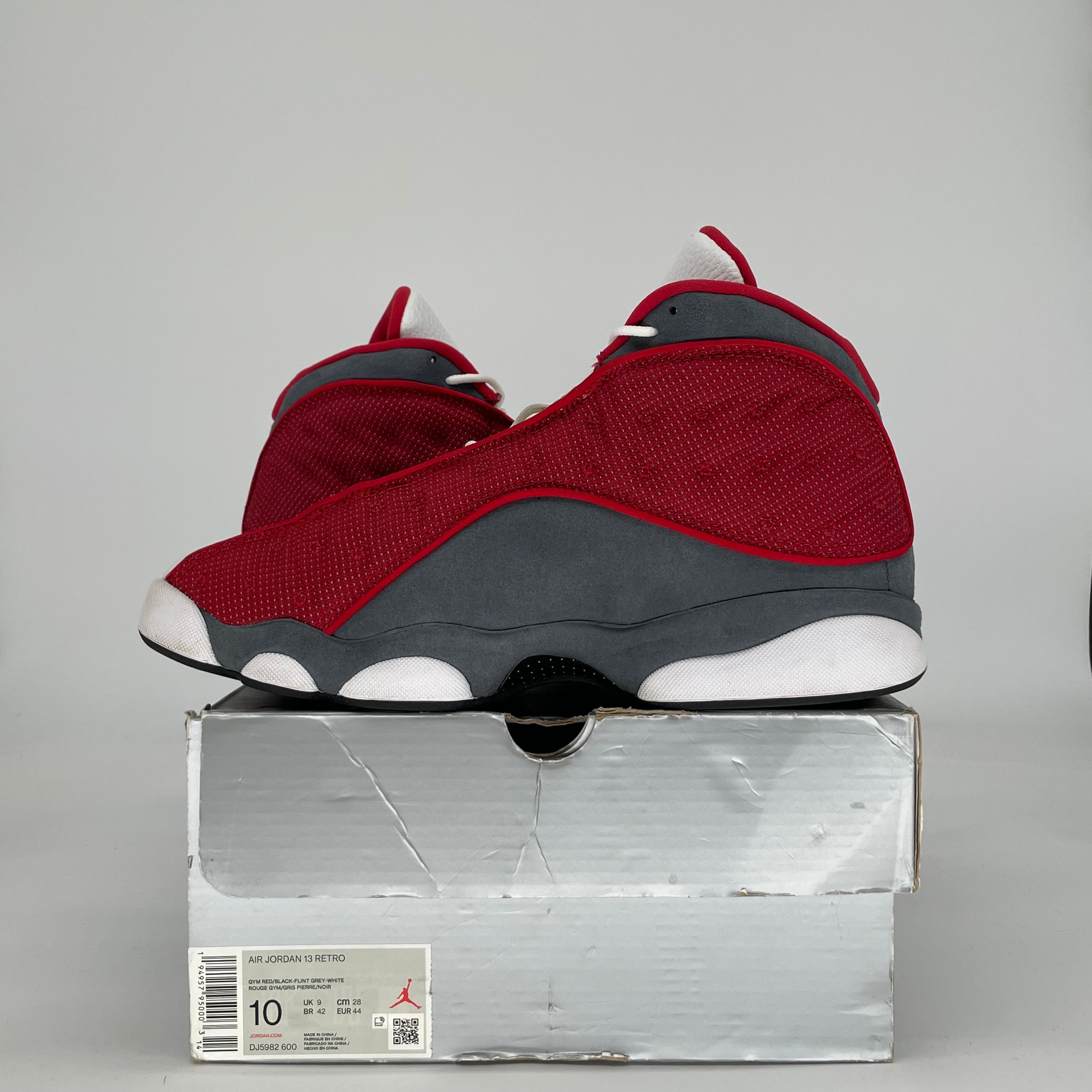 AIR JORDAN 13 GYM RED FLINT GREY DJ5982-600 SIZE 10/11.5W