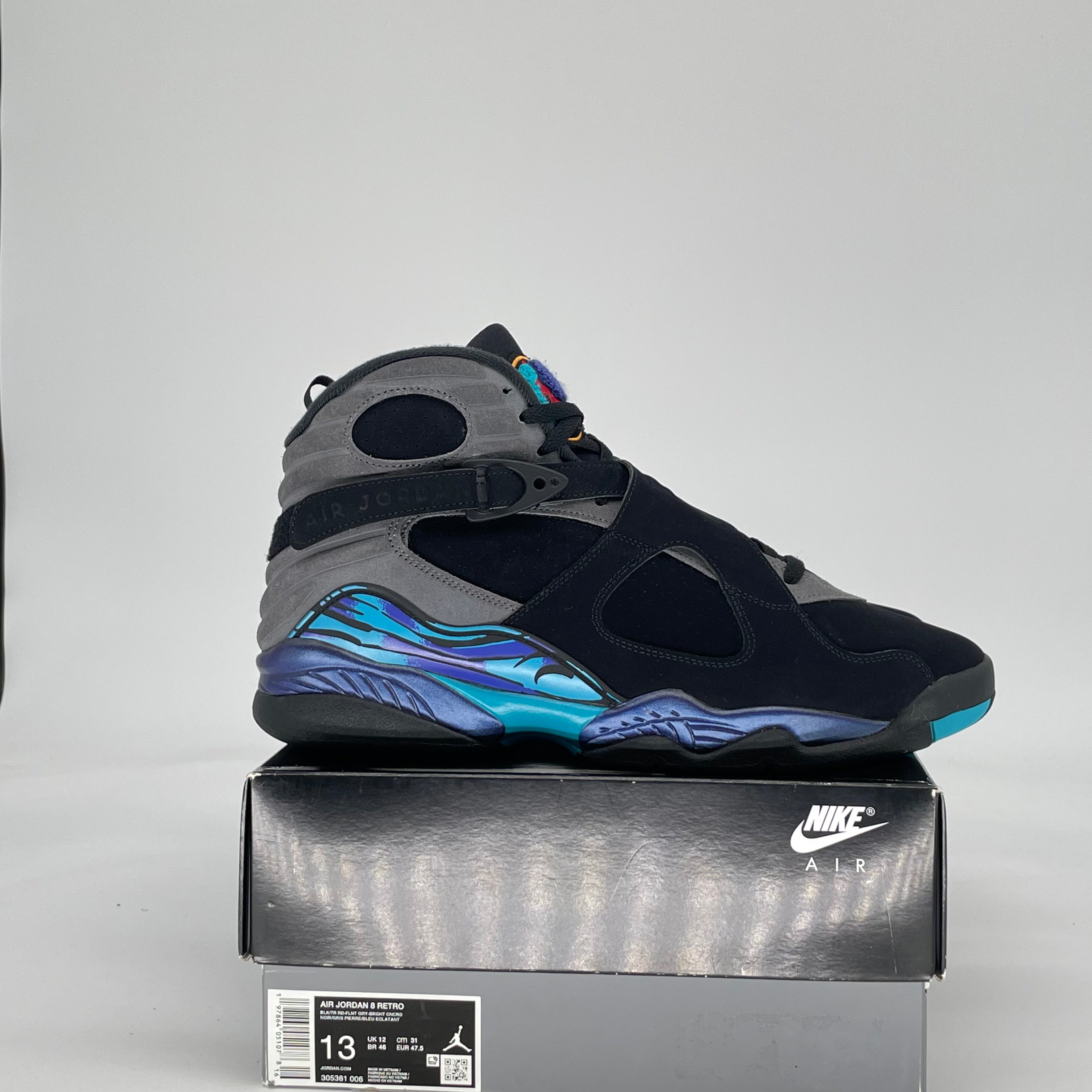 AIR JORDAN 8 AQUA (2025) 305381-006 SIZE 13/14.5W