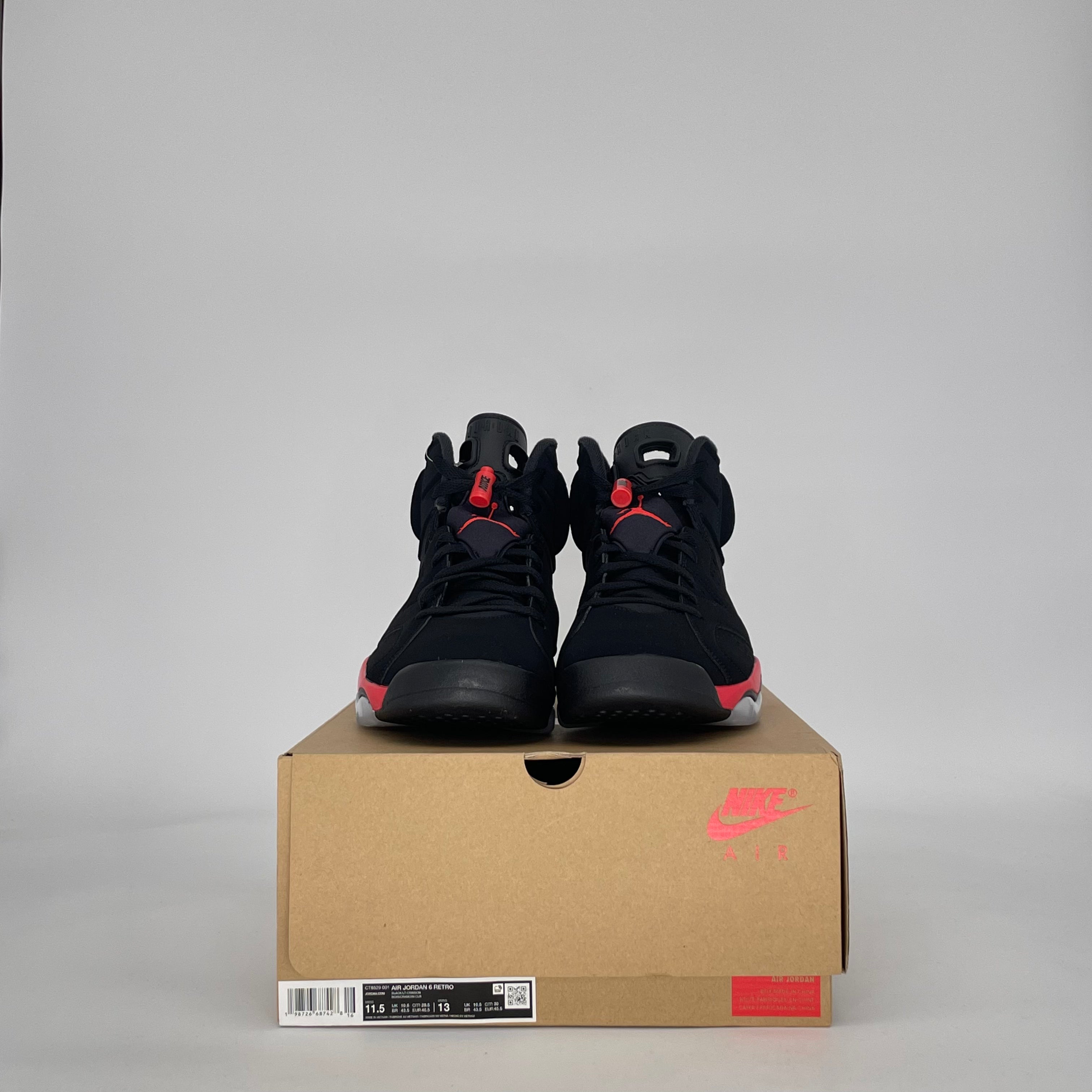 AIR JORDAN 6 INFRARED SALESMAN CT8529-001 SIZE 11.5/13W