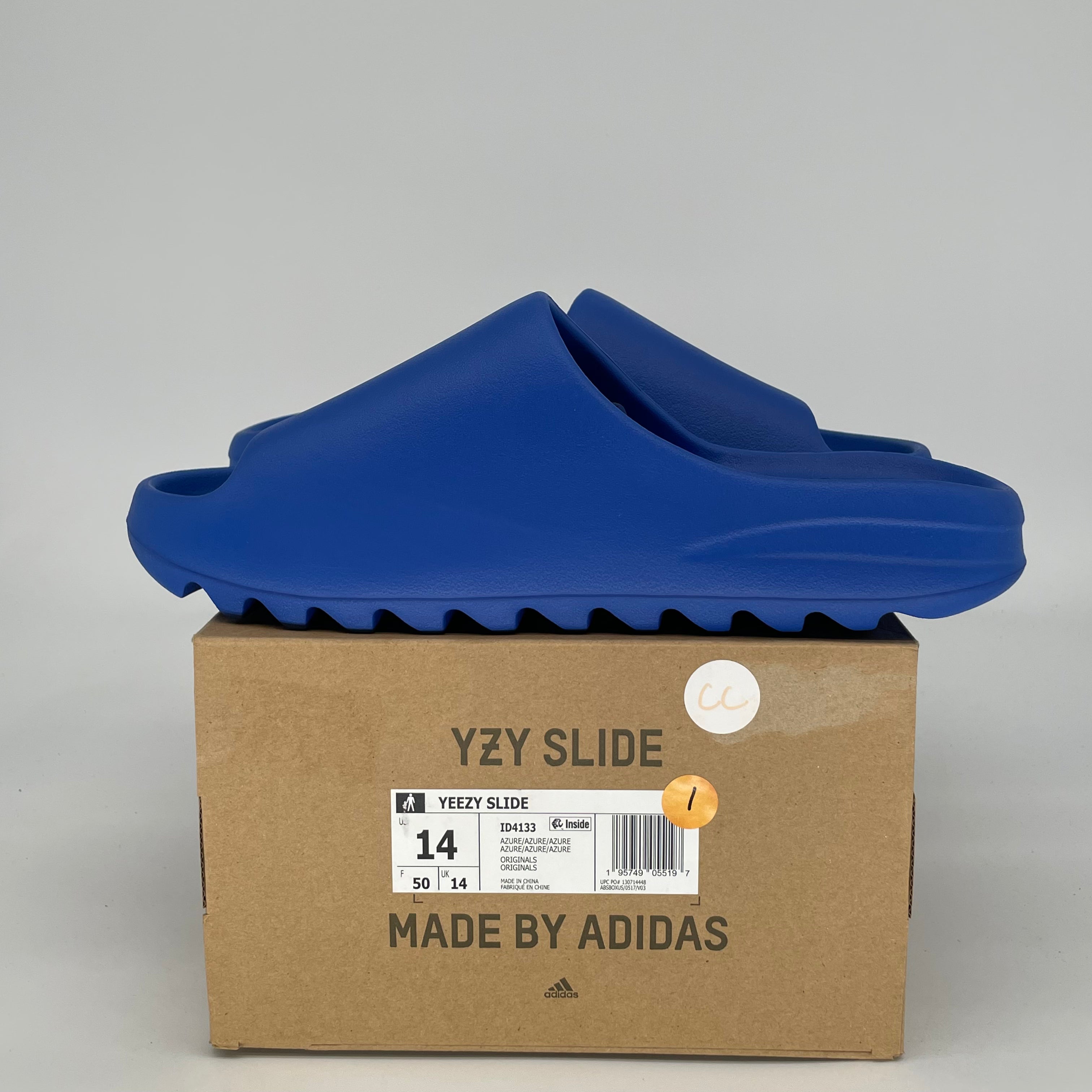 ADIDAS YEEZY SLIDE AZURE ID4133 SIZE 14/15.5W