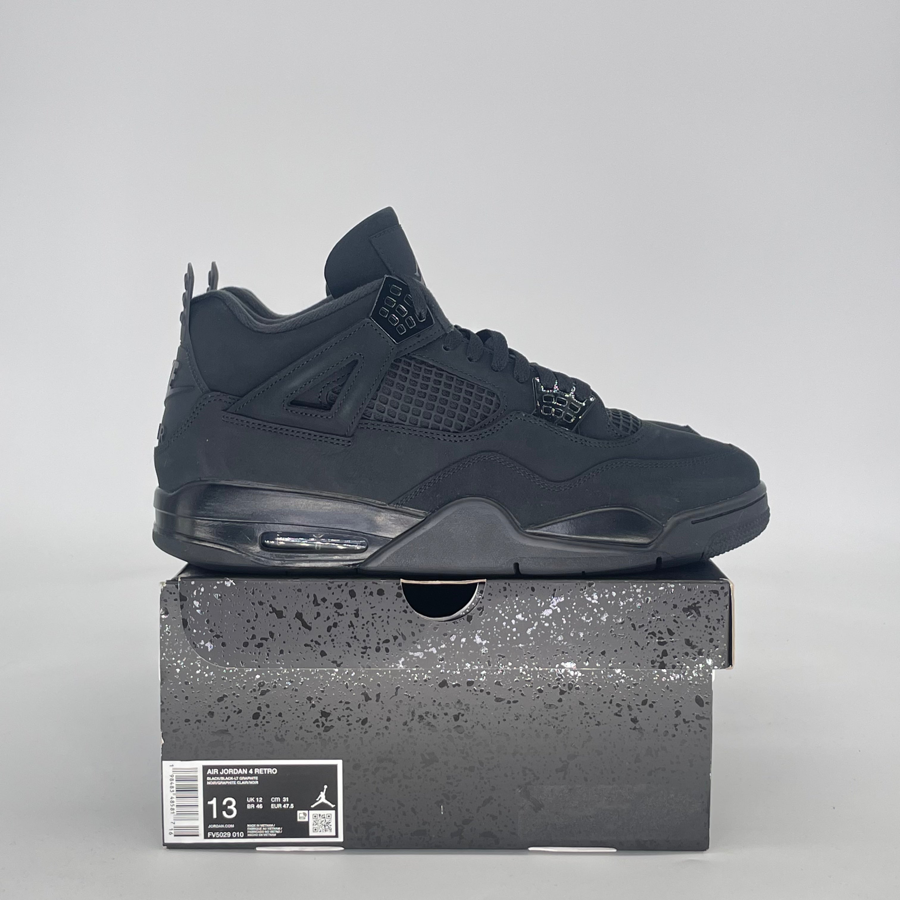 AIR JORDAN 4 BLACK CAT FV5029-010 SIZE 13/14.5W