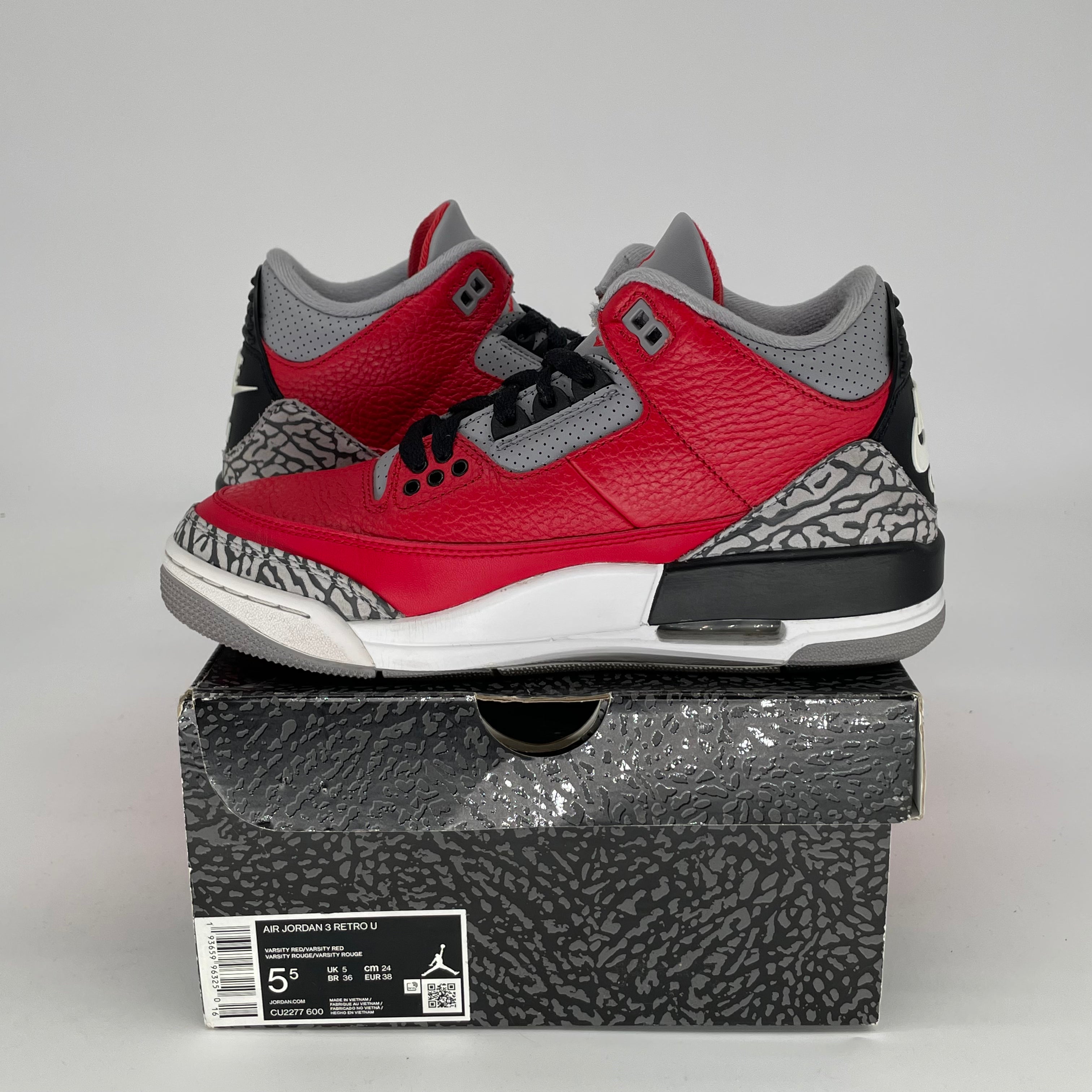 AIR JORDAN 3 UNITE CHI SIZE 5.5/7W CU2277-600