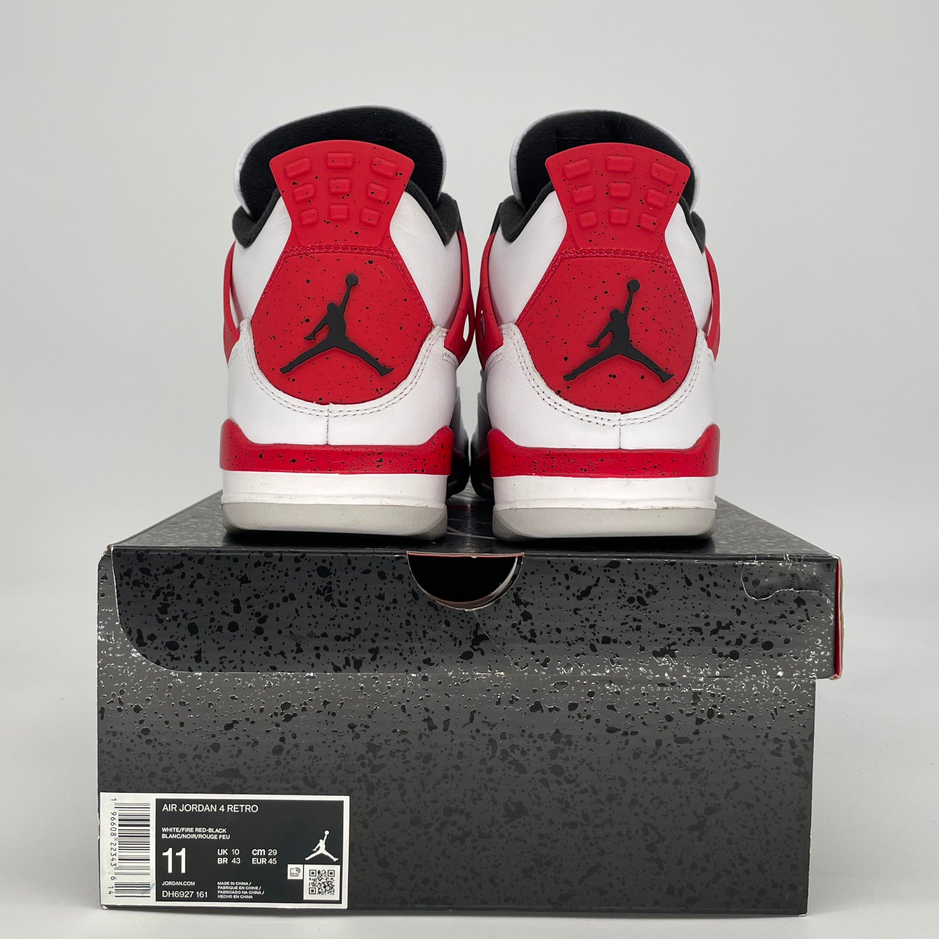 AIR JORDAN 4 RED CEMENT DH6927-161 SIZE 11/12.5W