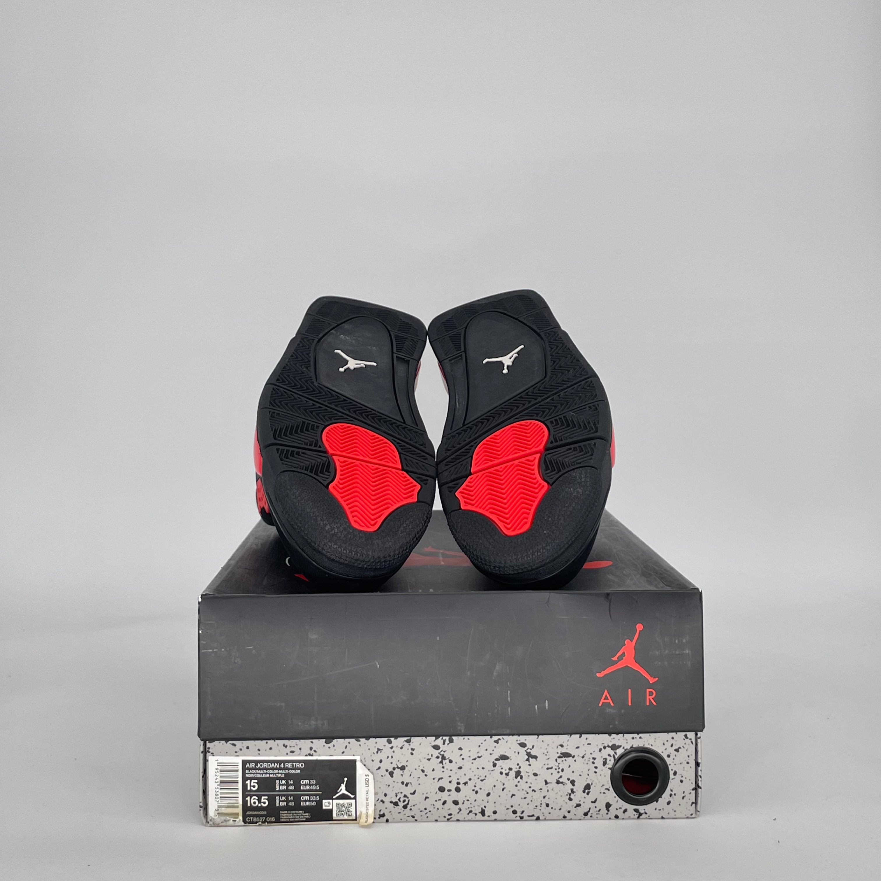 AIR JORDAN 4 RED THUNDER CT8527-016 SIZE 15/16.5W