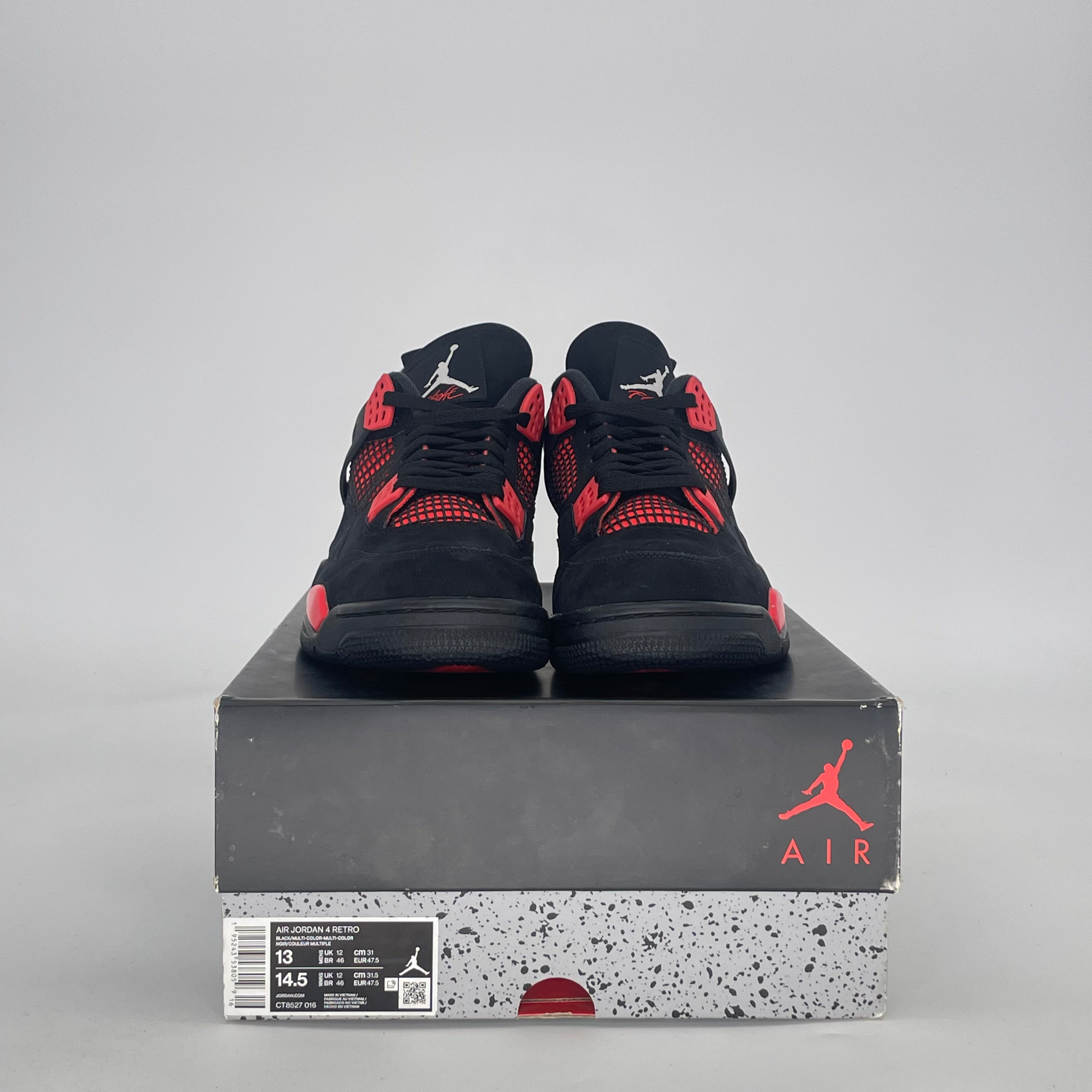 AIR JORDAN 4 RED THUNDER CT8527-016 SIZE 13/14.5W
