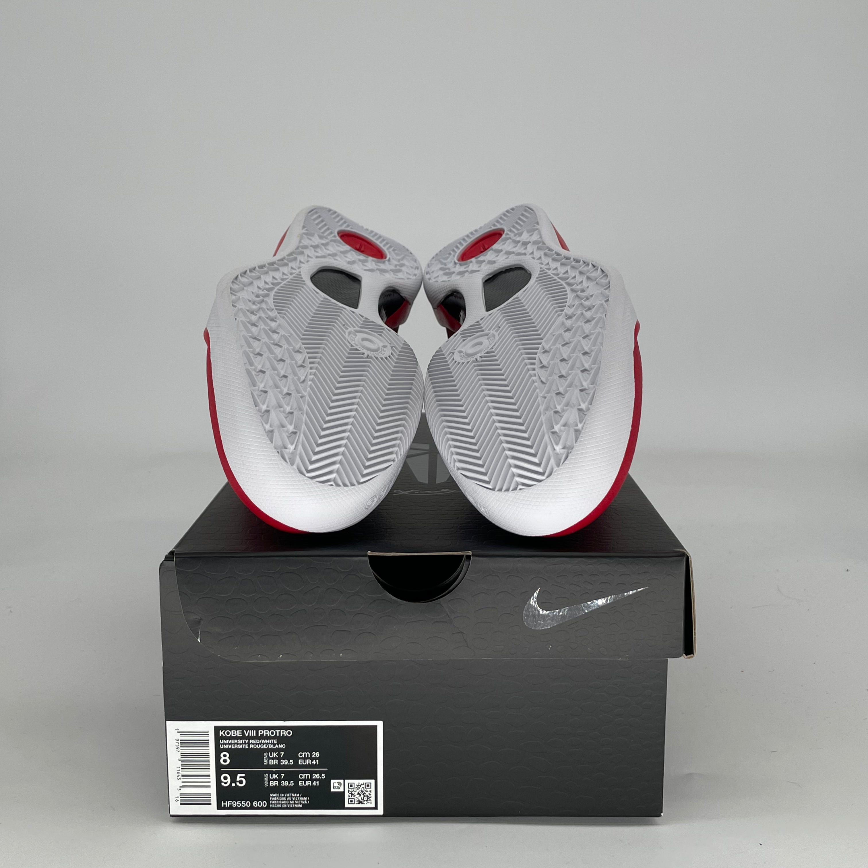 NIKE KOBE 8 PROTRO UNIVERSITY RED HF9550-600 SIZE 8/9.5W