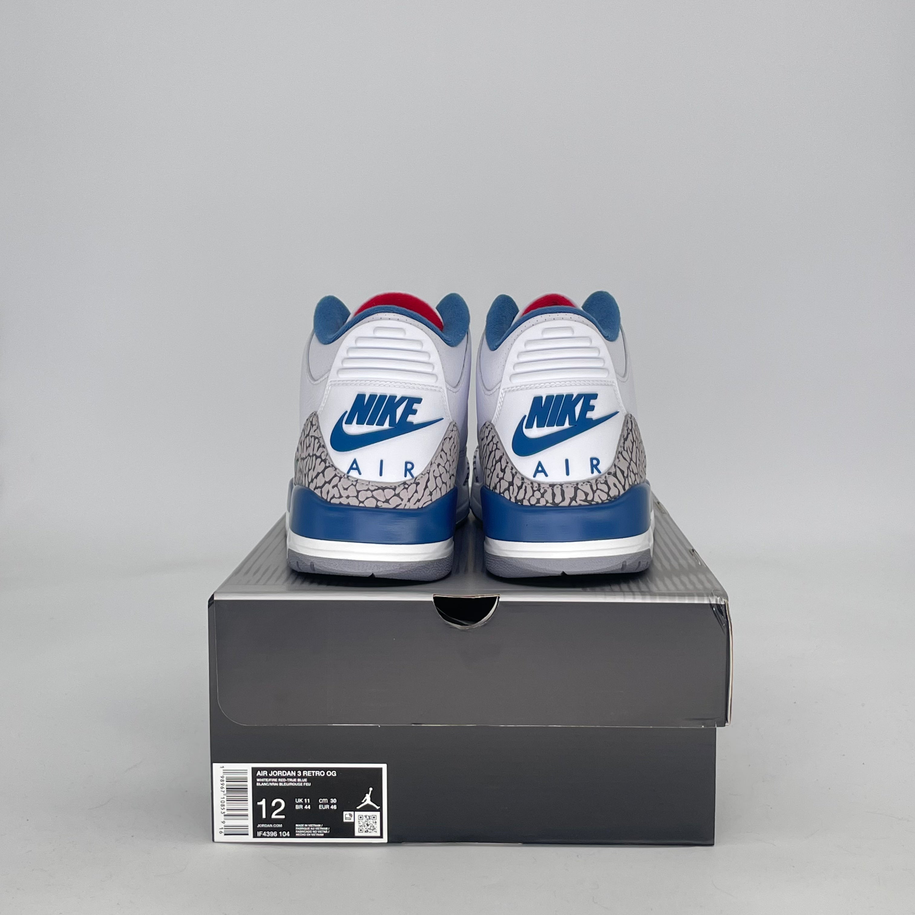 AIR JORDAN 3 TRUE BLUE IF4396-104 SIZE 12/13.5W