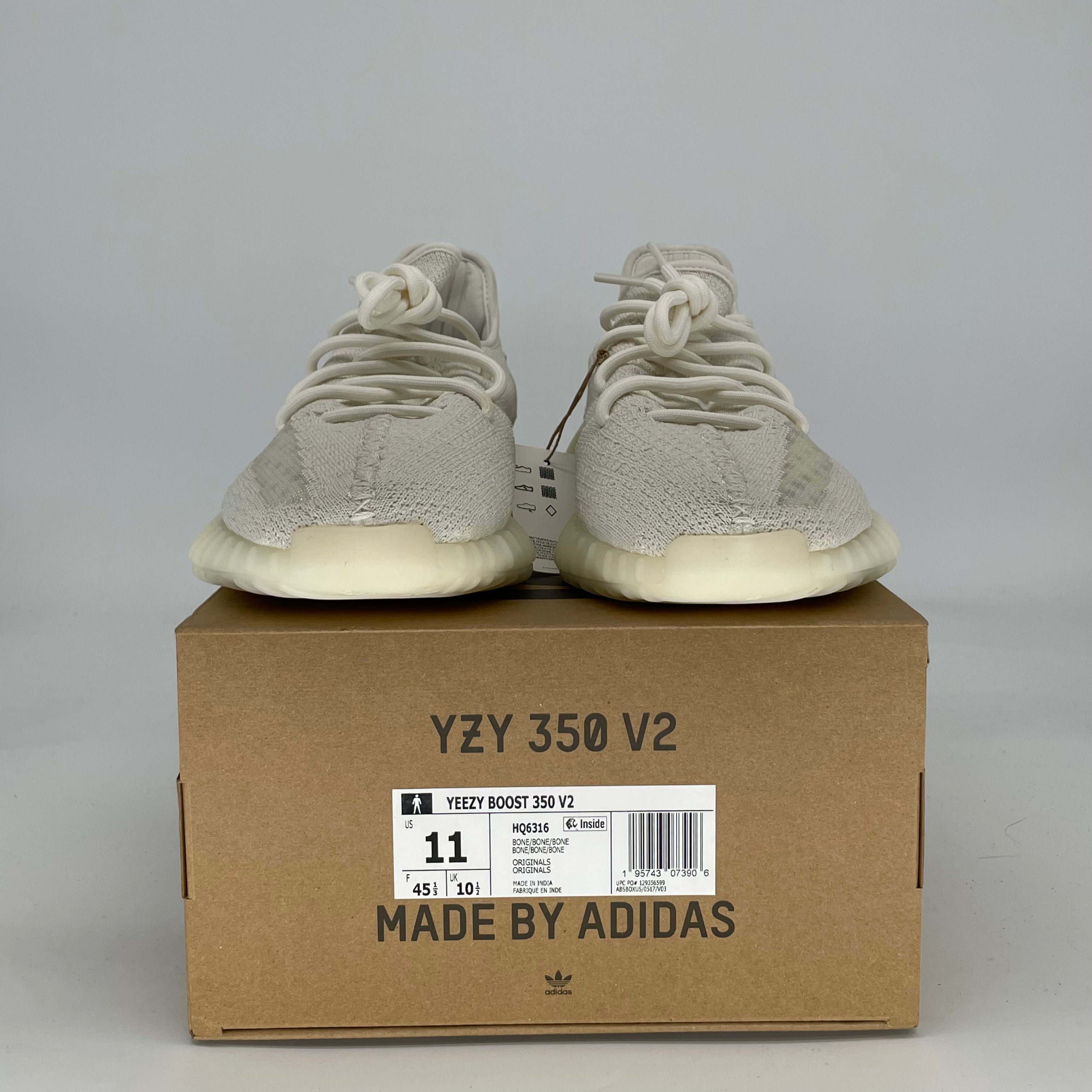 ADIDAS YEEZY 350 V2 BONE HQ6316 SIZE 11/12.5W