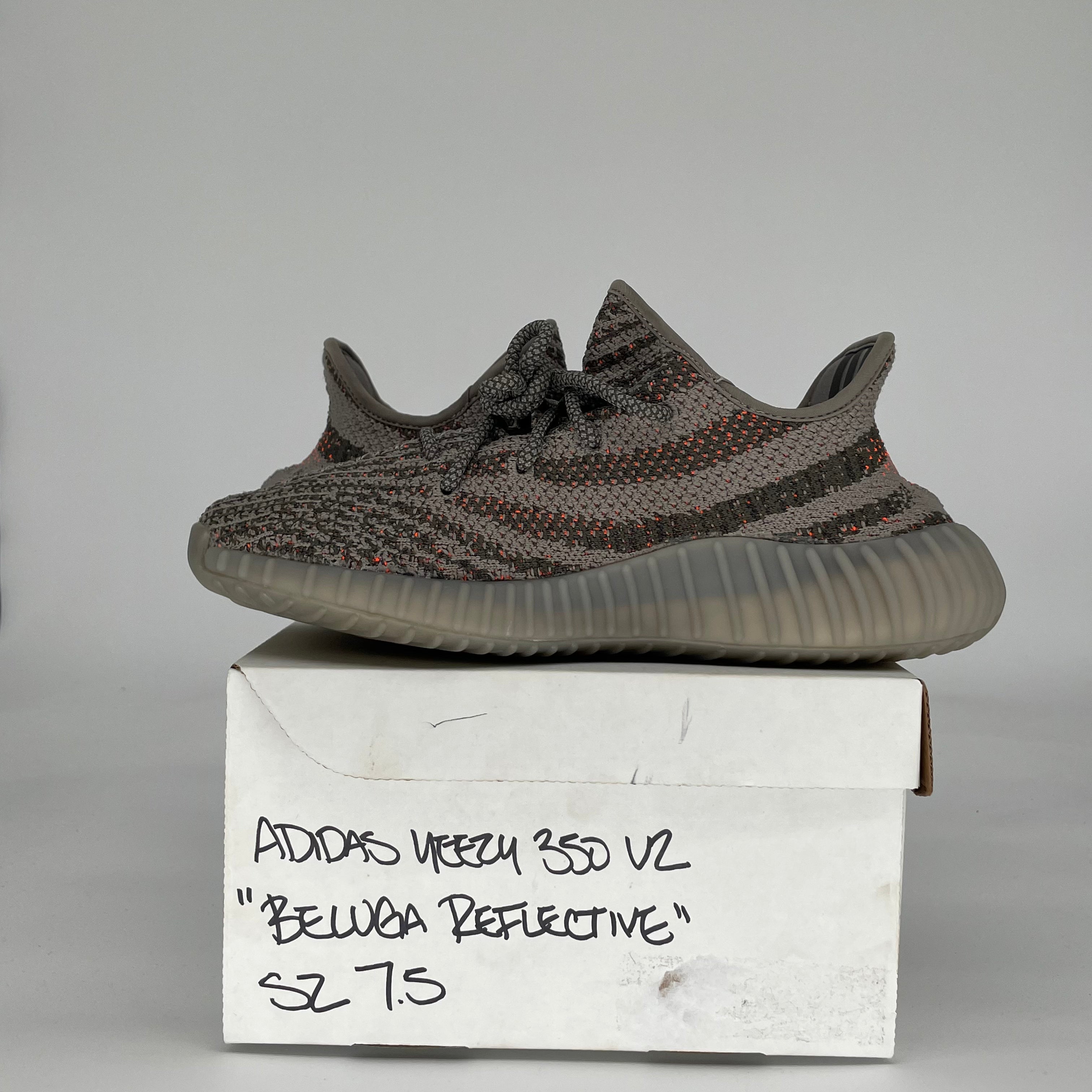 ADIDAS YEEZY 350 V2 BELUGA REFLECTIVE GW1229 SIZE 7.5/9W