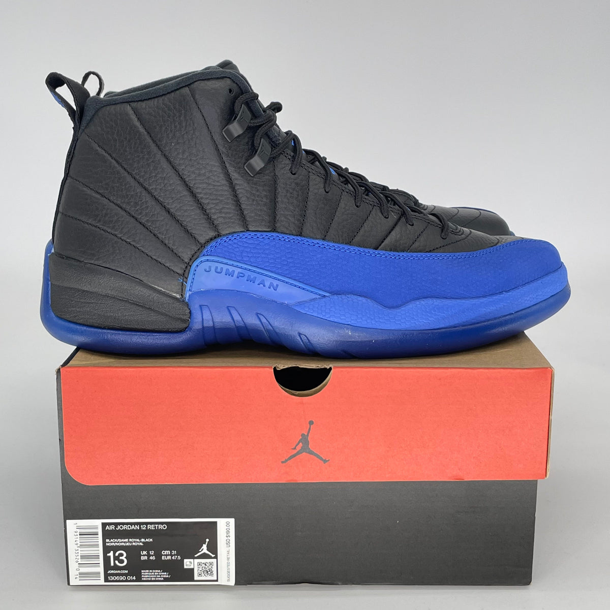 Jordan 12 Retro Black Game Royal
