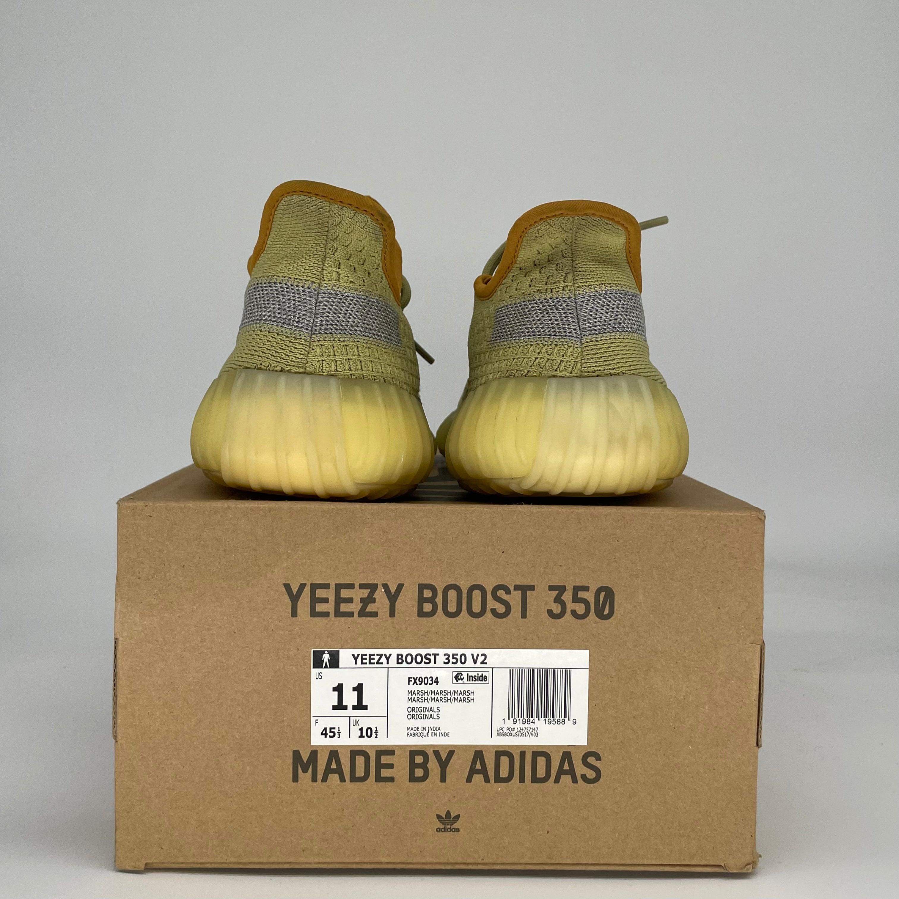 ADIDAS YEEZY BOOST 350 V2 MARSH FX9034 SIZE 11/12.5W