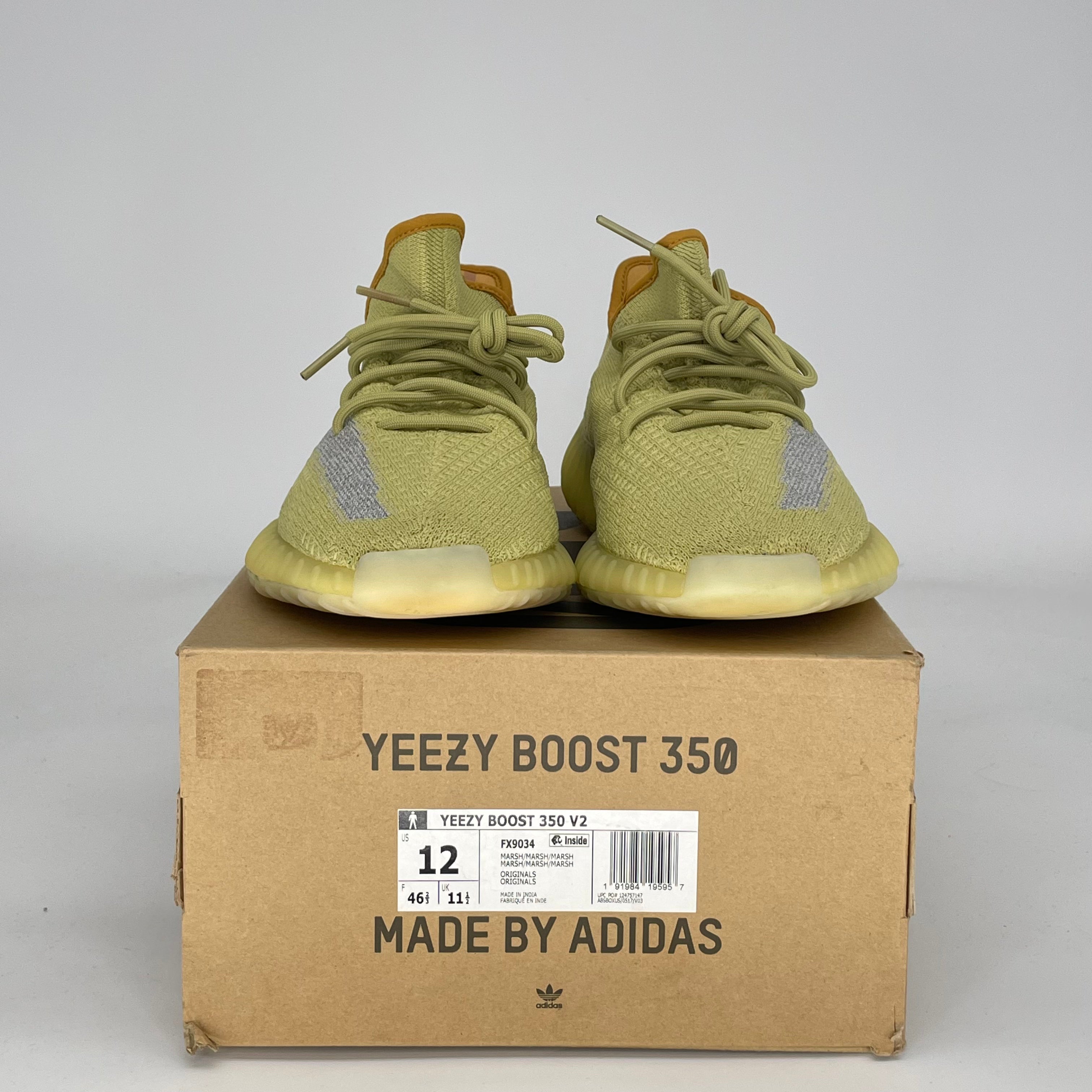 ADIDAS YEEZY 350 V2 MARSH FX9034 SIZE 12/13.5W