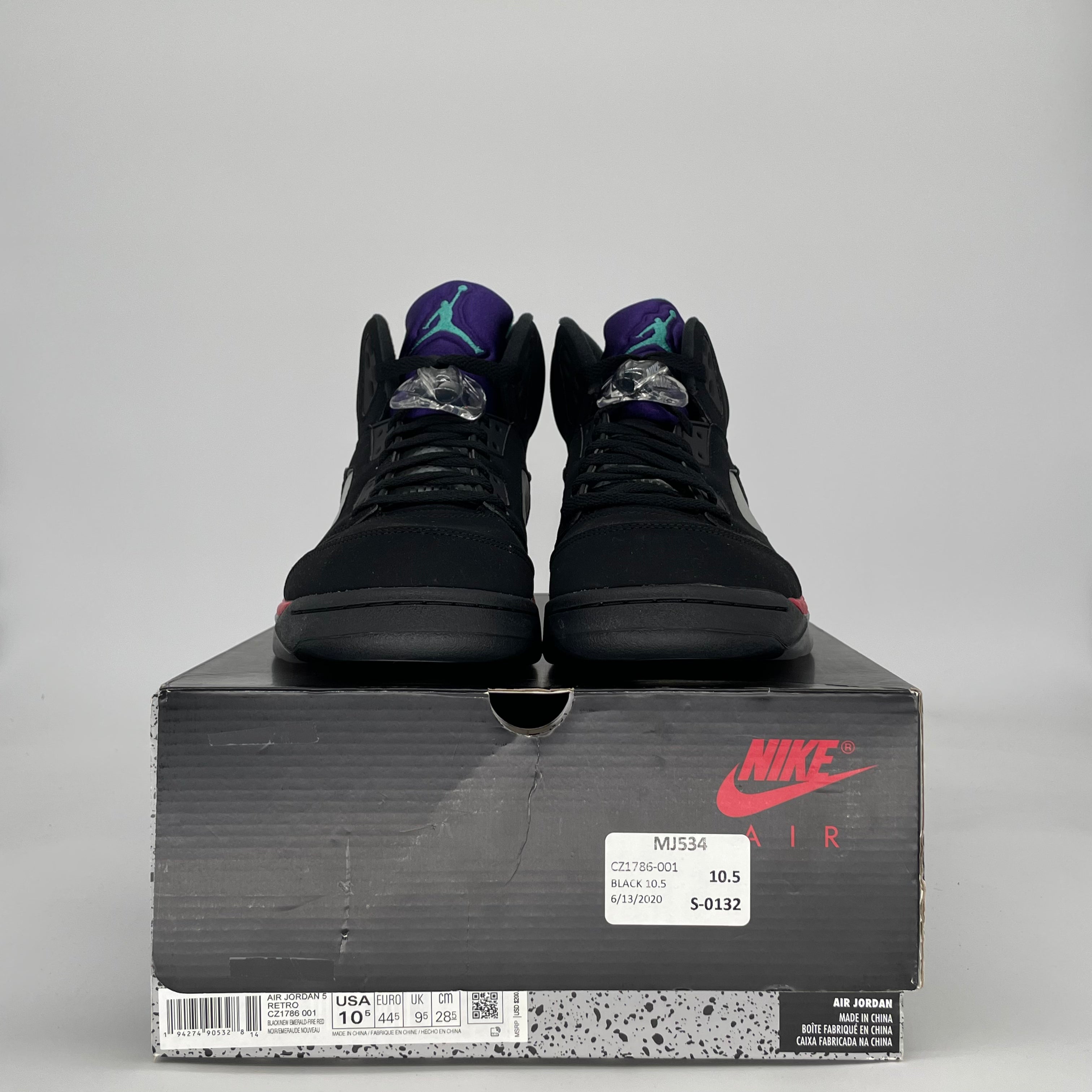 AIR JORDAN 5 TOP 3 CZ1786-001 SIZE 10.5/12W