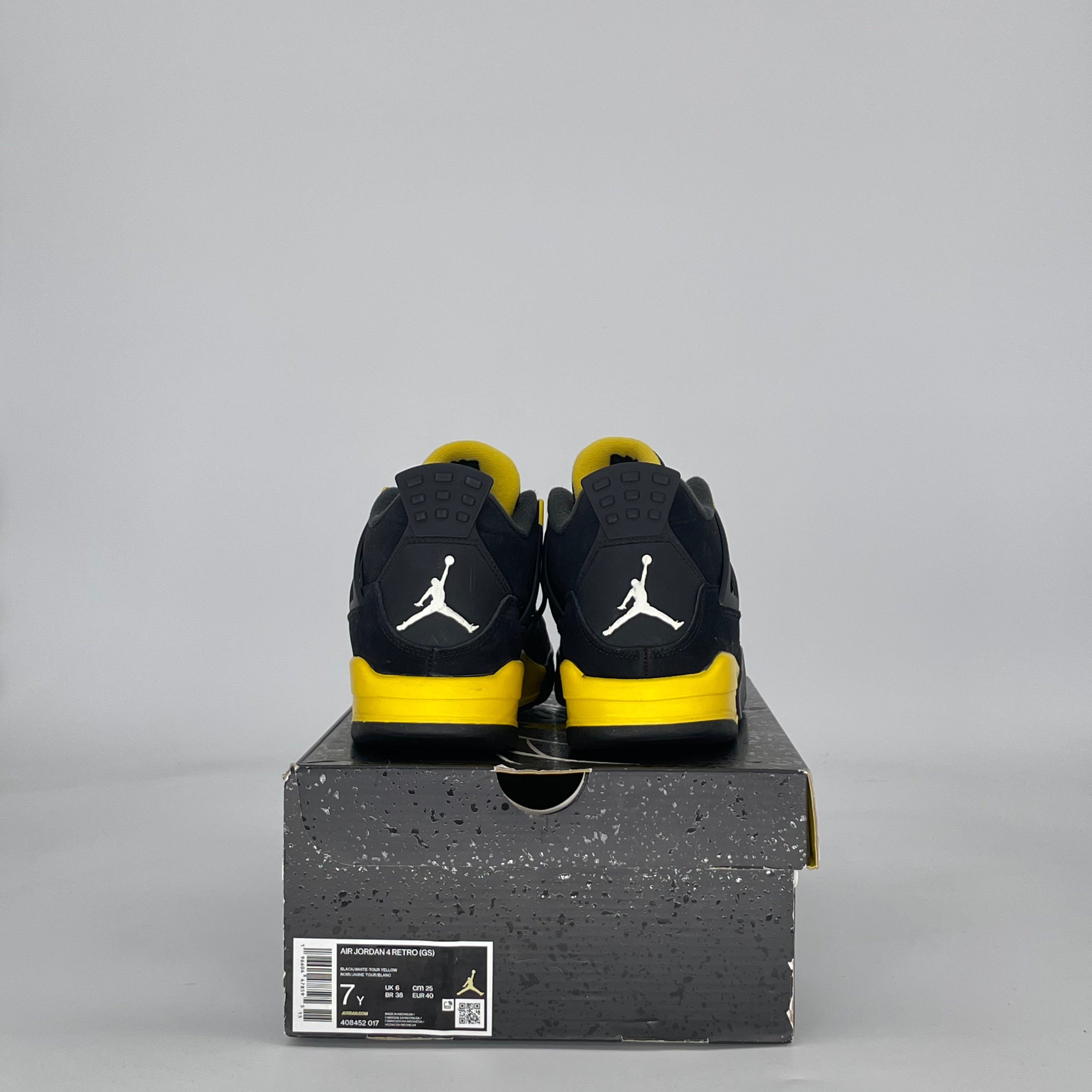 AIR JORDAN 4 THUNDER (2023) 408452-017 SIZE 7/8.5W GS