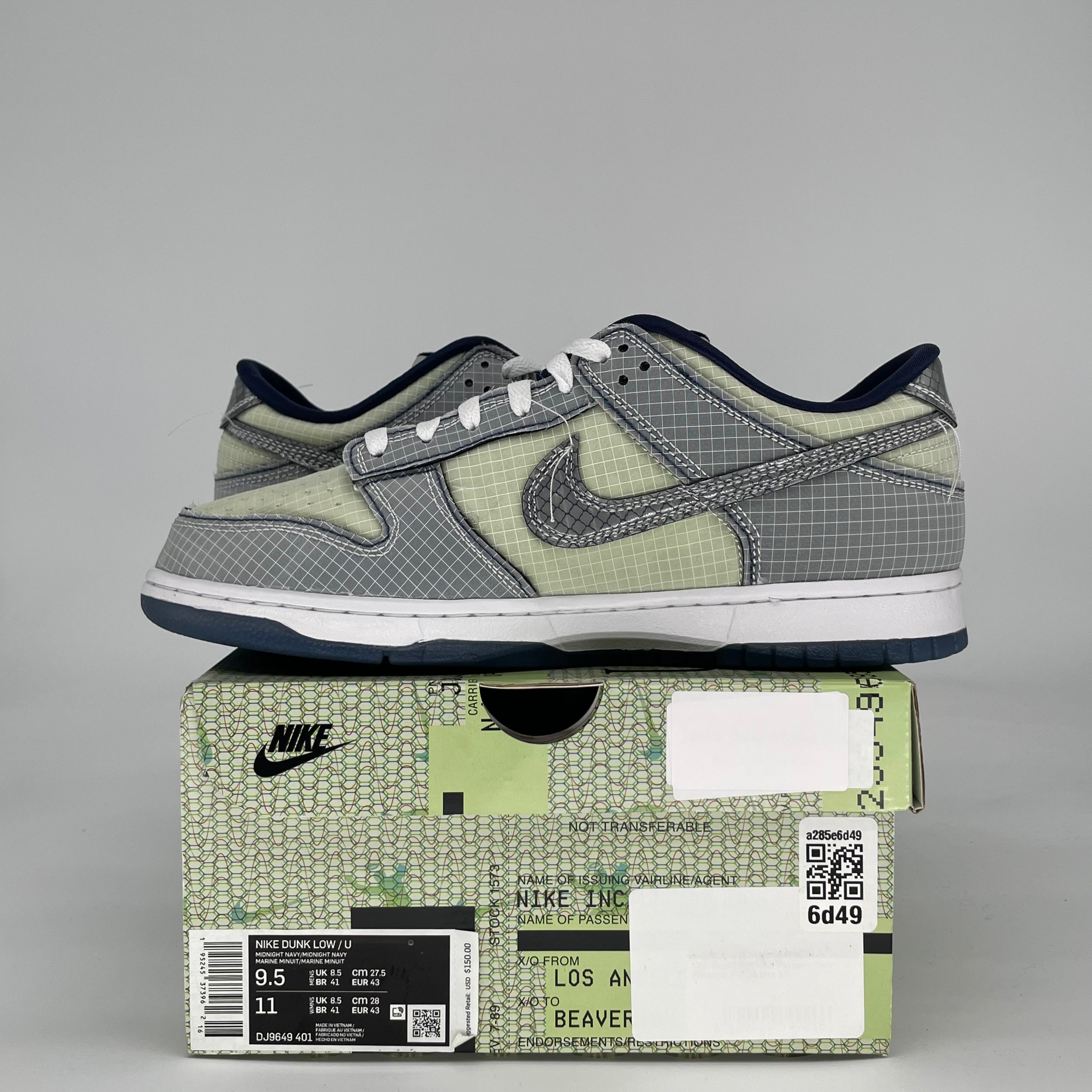 NIKE DUNK LOW UNION PASSPORT PACK PISTACHIO DJ9649-401 SIZE 9.5/11W