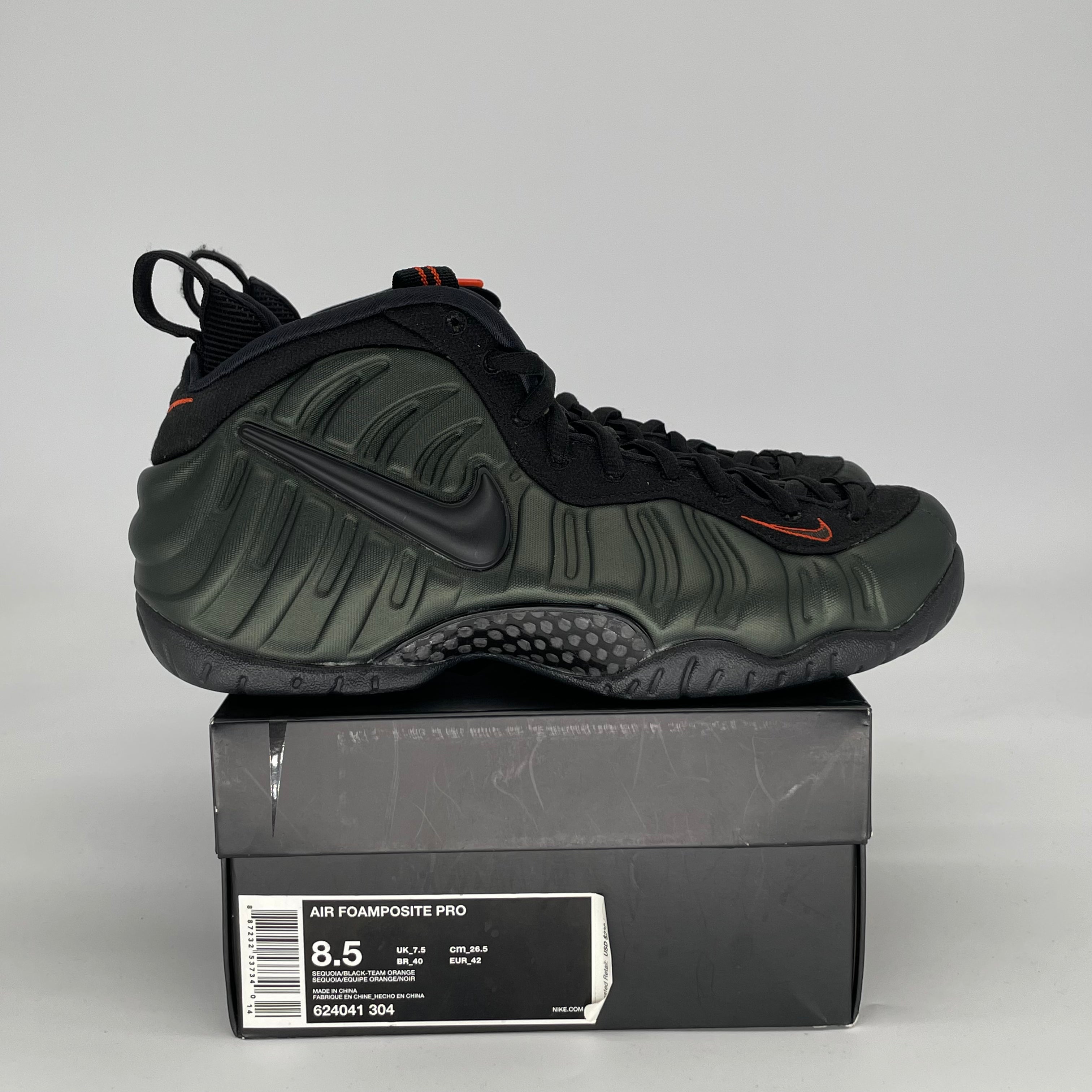 NIKE AIR FOAMPOSITE PRO SEQUOIA 624041-304 SIZE 8.5/10W