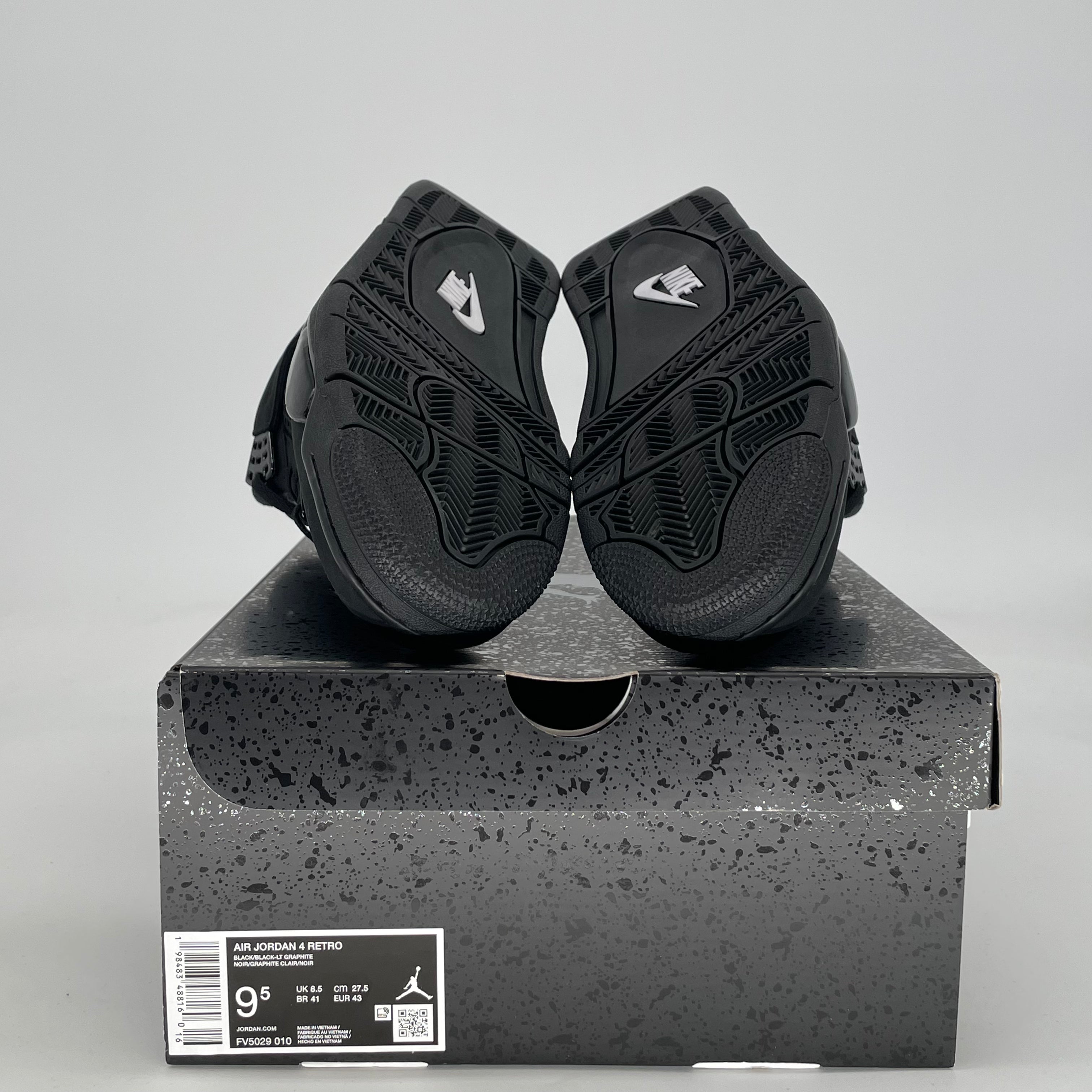 AIR JORDAN 4 BLACK CAT FV5029-010 SIZE 9.5/11W
