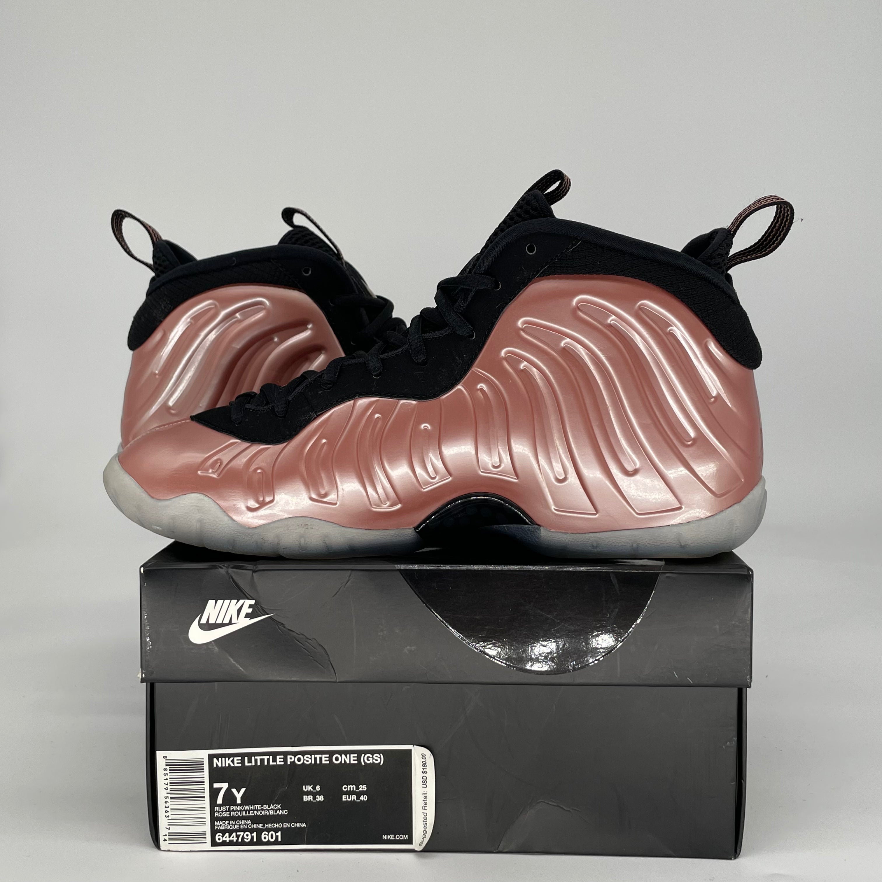 NIKE AIR FOAMPOSITE ONE RUST PINK 644791-601 SIZE 7/8.5W