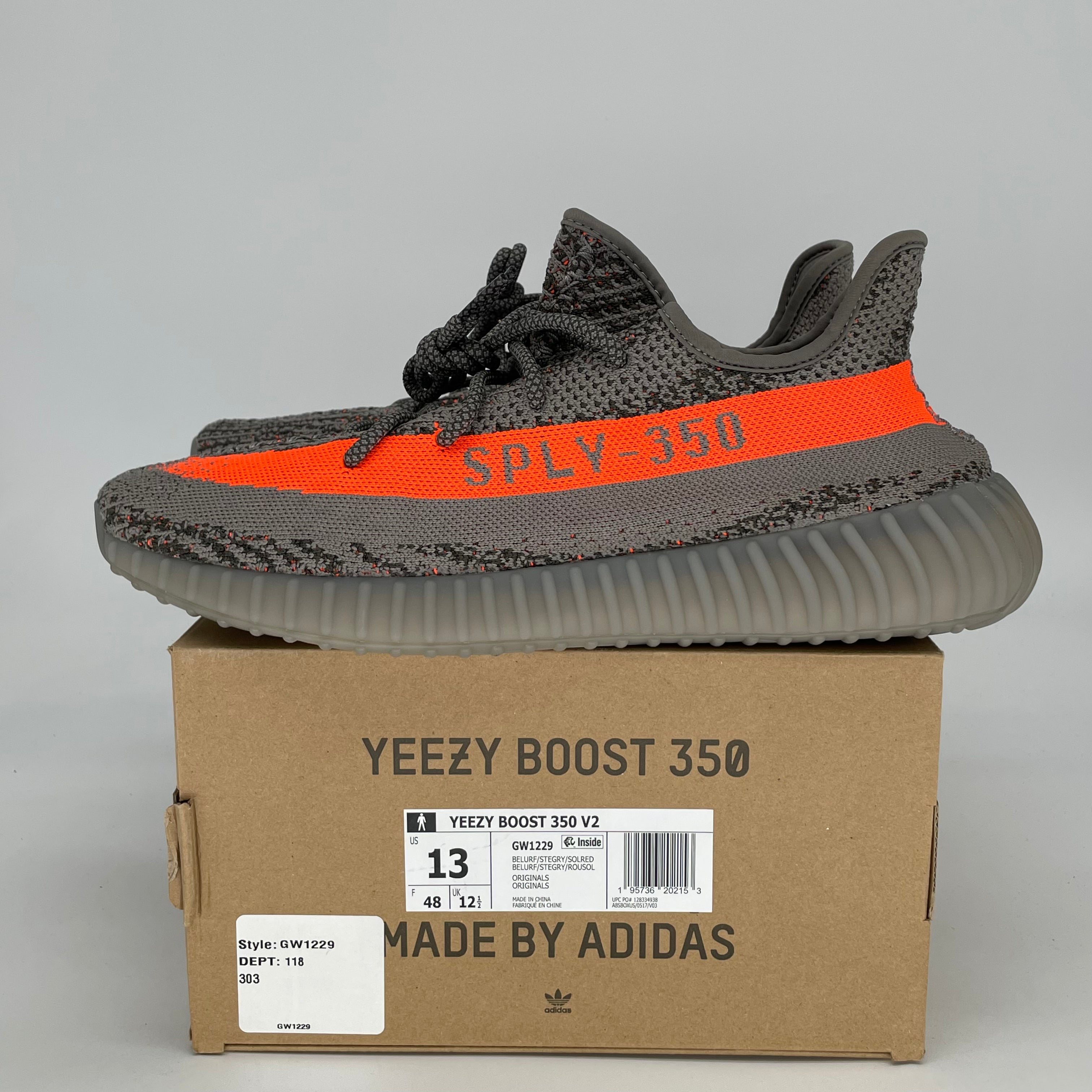 ADIDAS YEEZY 350 V2 BELUGA REFLECTIVE GW1229 SIZE 13/14.5W