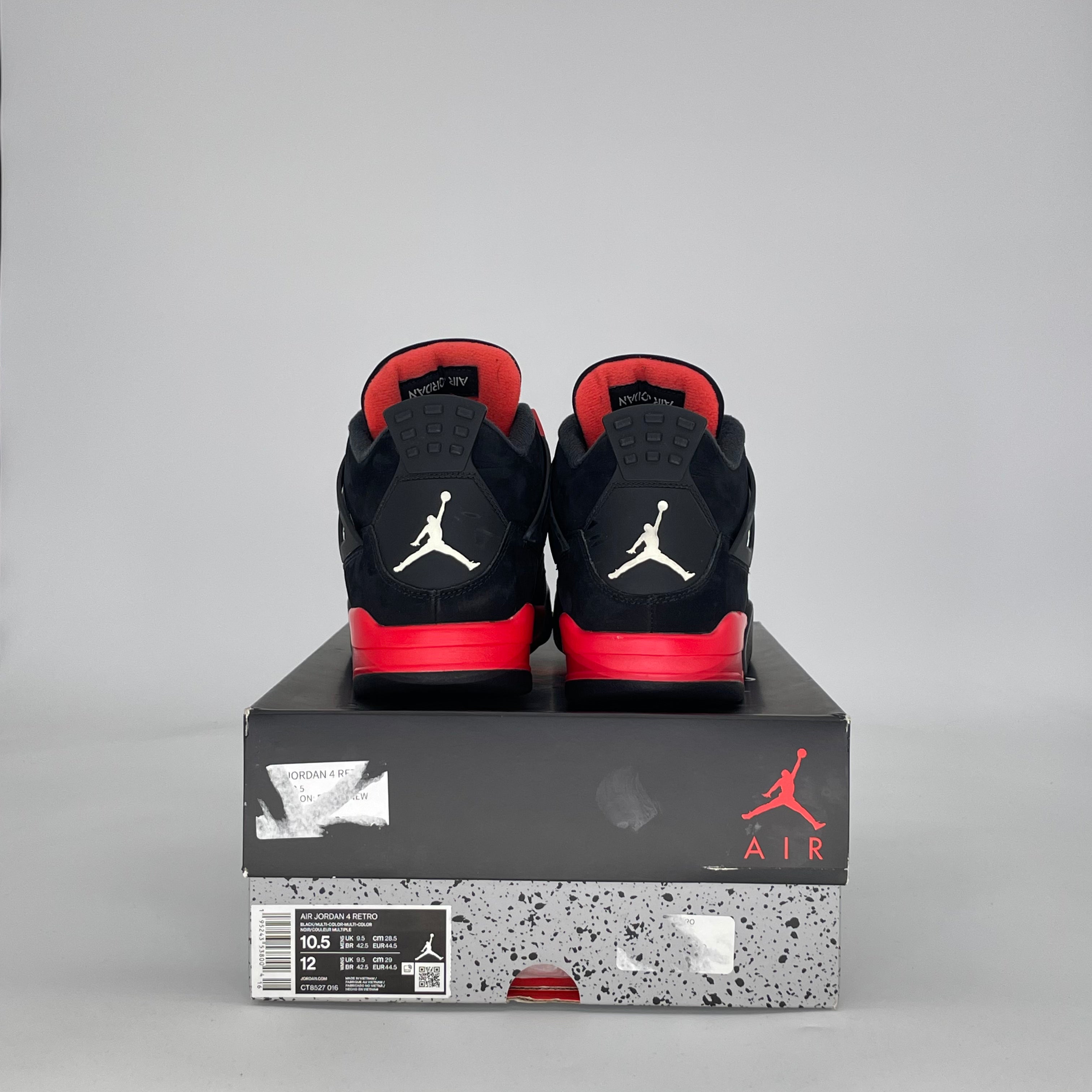 AIR JORDAN 4 RED THUNDER CT8527-016 SIZE 10.5/12W