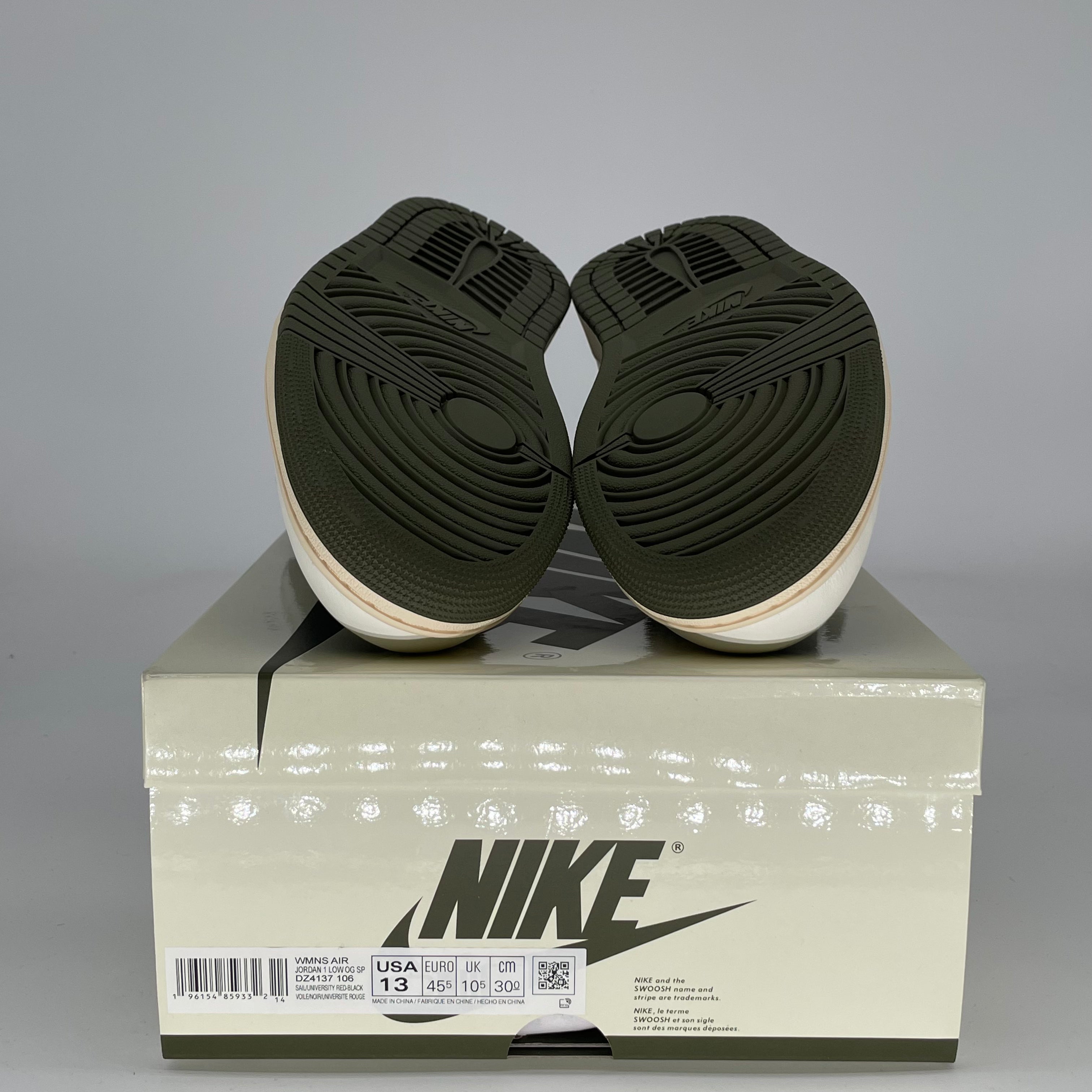 TRAVIS SCOTT X AIR JORDAN 1 LOW OLIVE W DZ4137-106 SIZE 11.5/13W