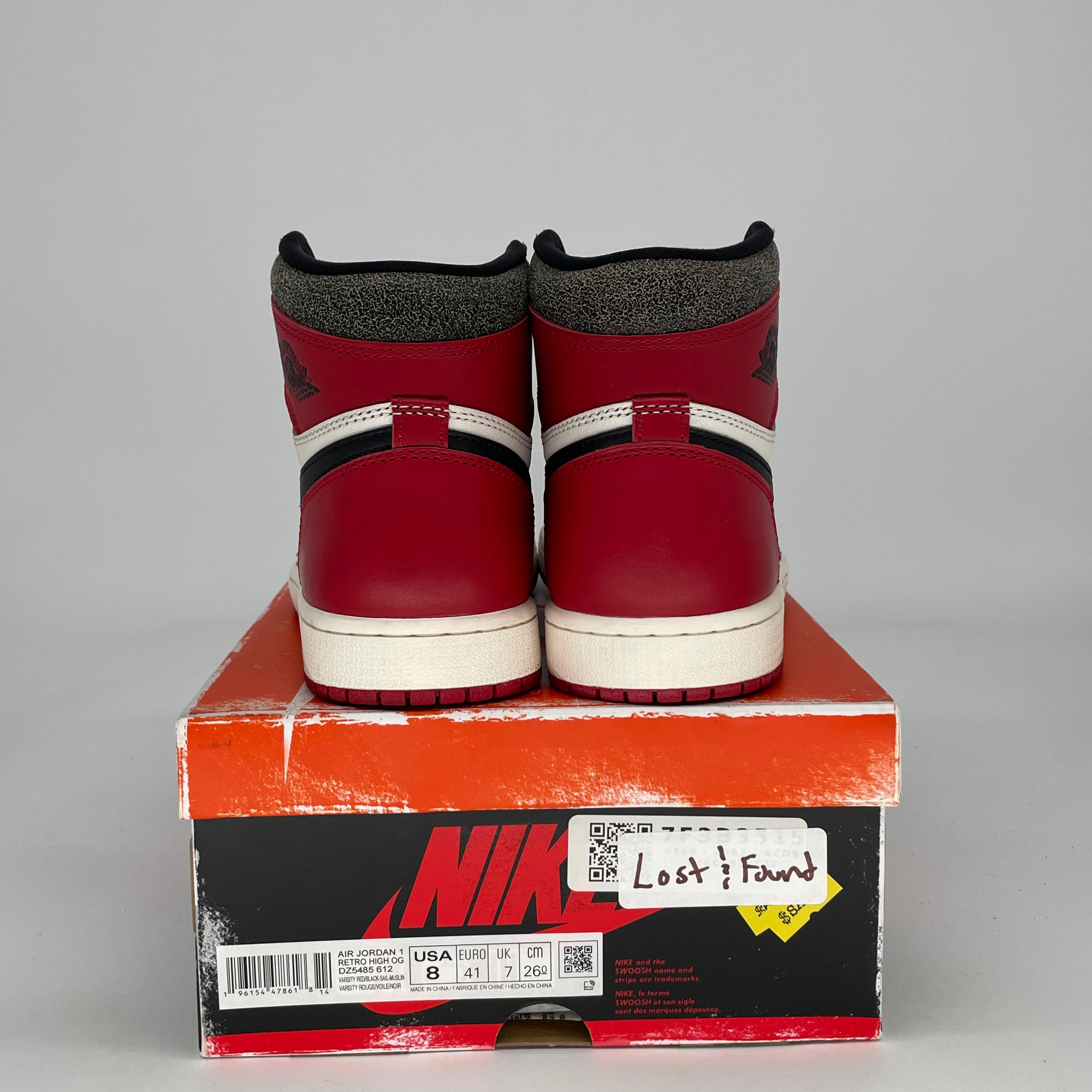 AIR JORDAN 1 LOST AND FOUND DZ5485-612 SIZE 8/9.5W