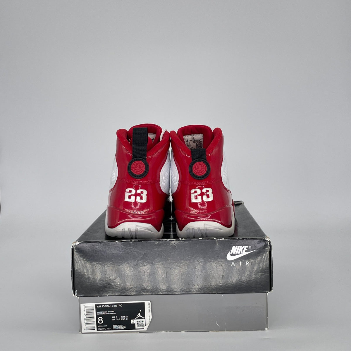 Jordan 9 Retro White Gym Red