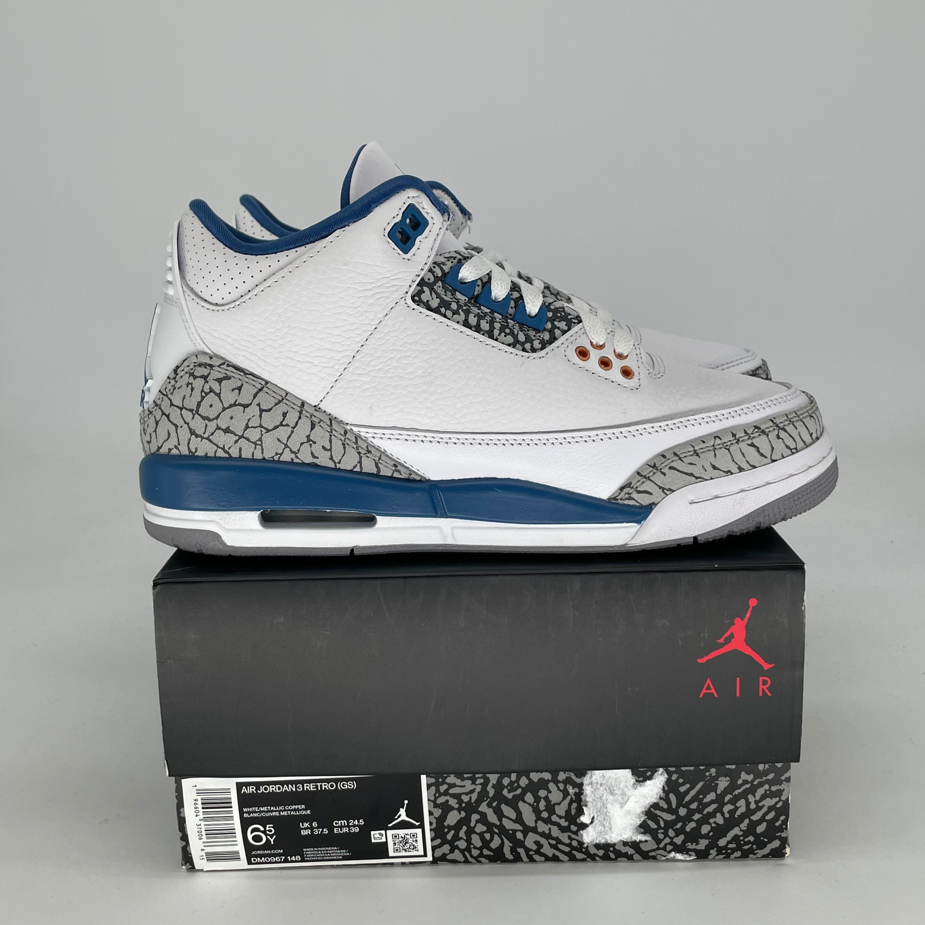 AIR JORDAN 3 WIZARDS DM0967-148 SIZE 6.5/8W
